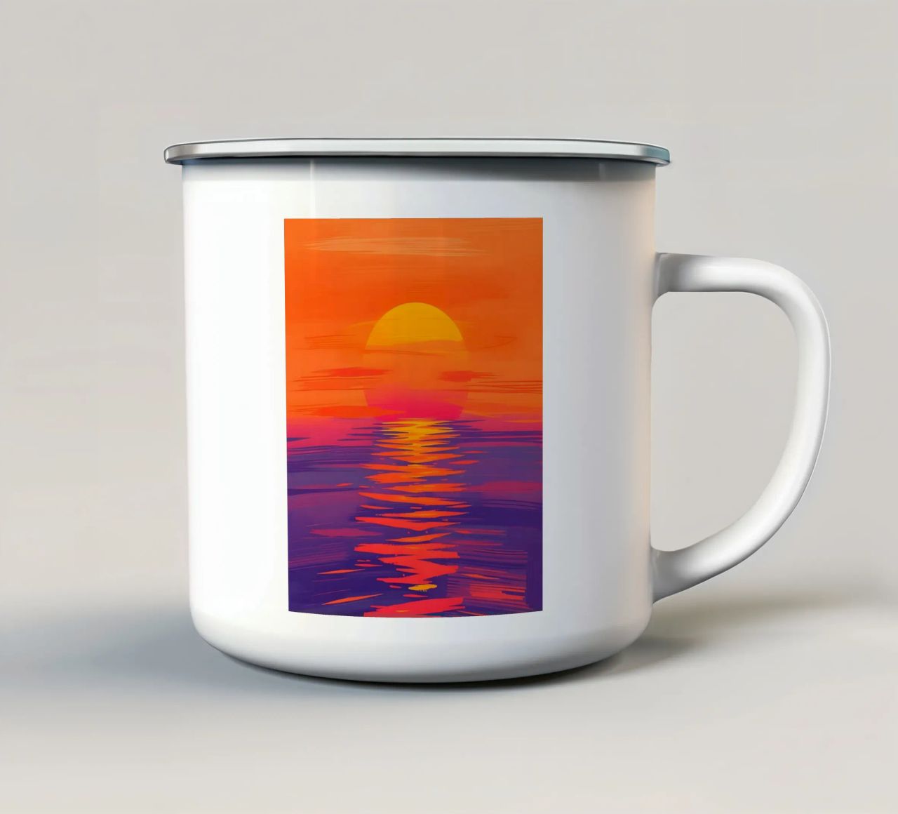Zonsondergang Symfonie emaille mok van Artistic-shop