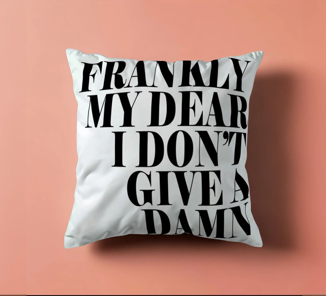 Frankly My Dear I Don’t Give A Damn decorative cushion by Honeymoon Hotel