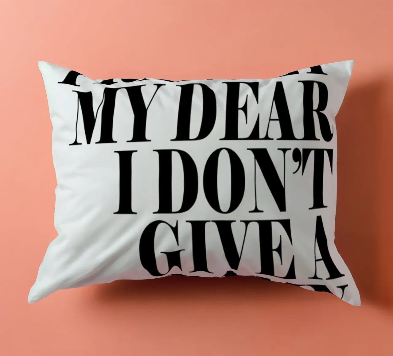 Frankly My Dear I Don’t Give A Damn cuscino da Honeymoon Hotel