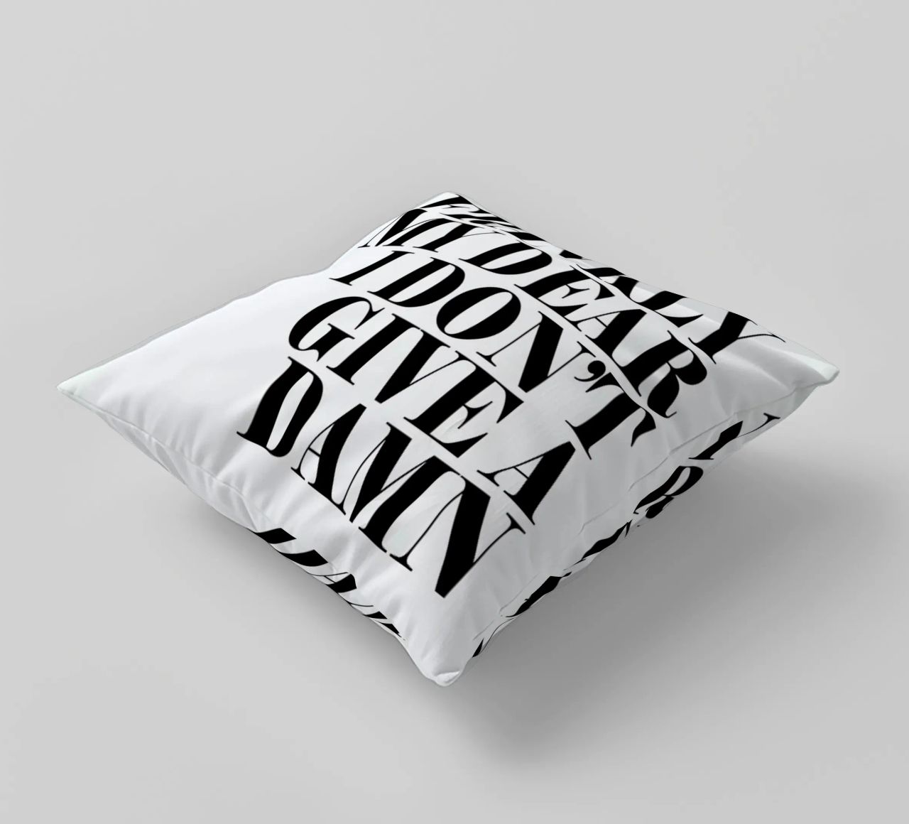 Frankly My Dear I Don’t Give A Damn decorative cushion by Honeymoon Hotel
