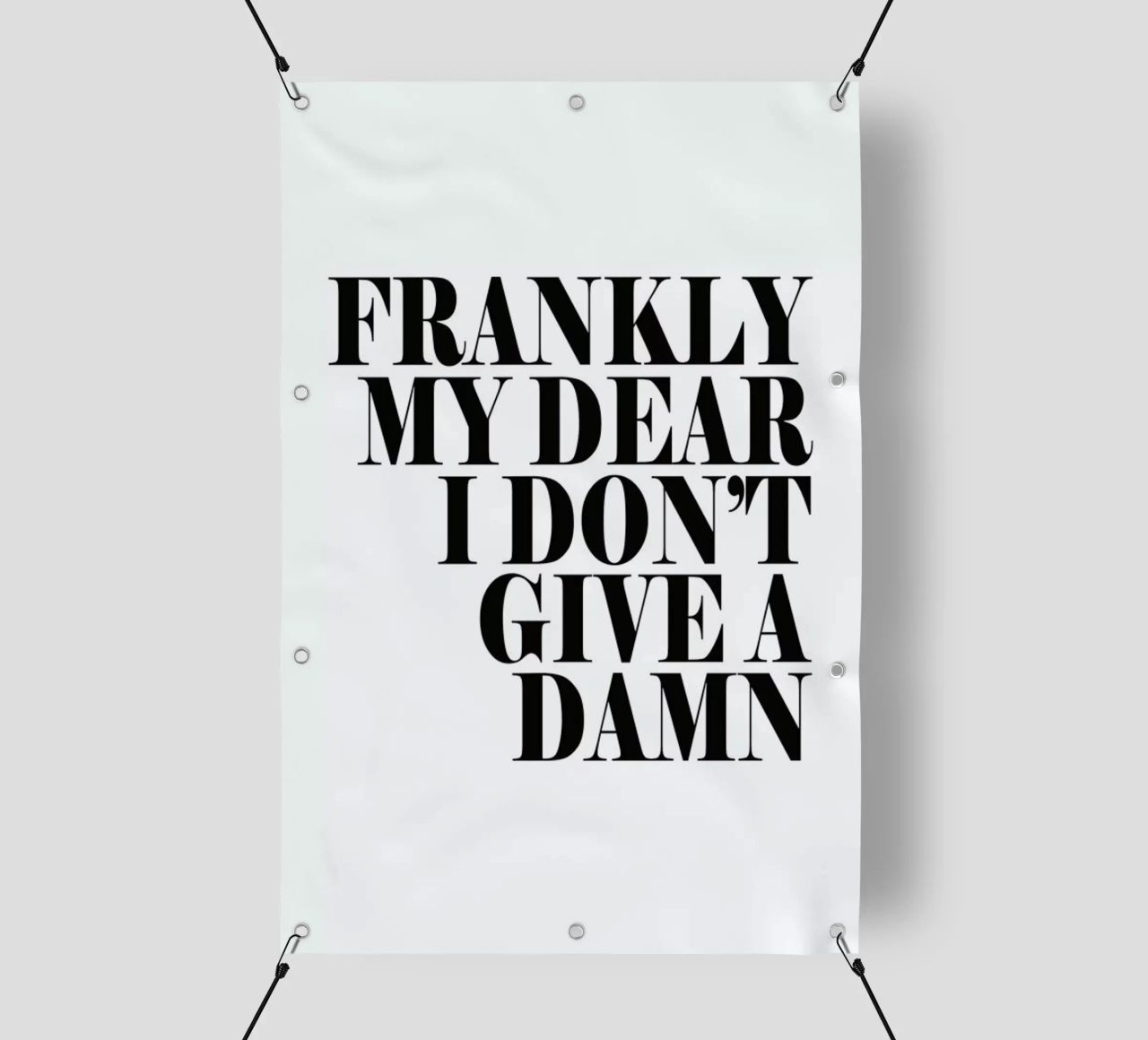 Frankly My Dear I Don’t Give A Damn bâche pvc de Honeymoon Hotel