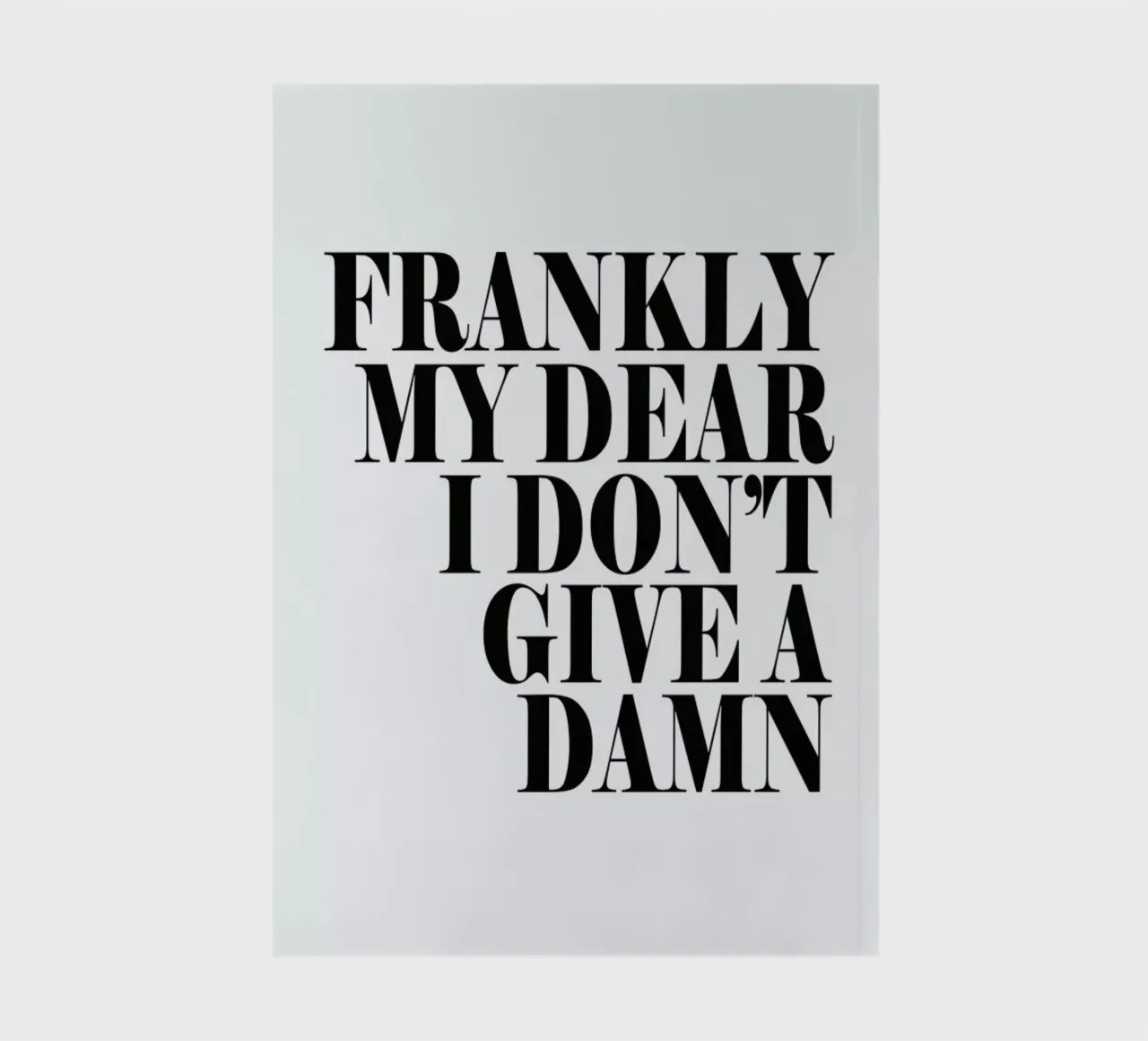 Frankly My Dear I Don’t Give A Damn Notizbuch von Honeymoon Hotel