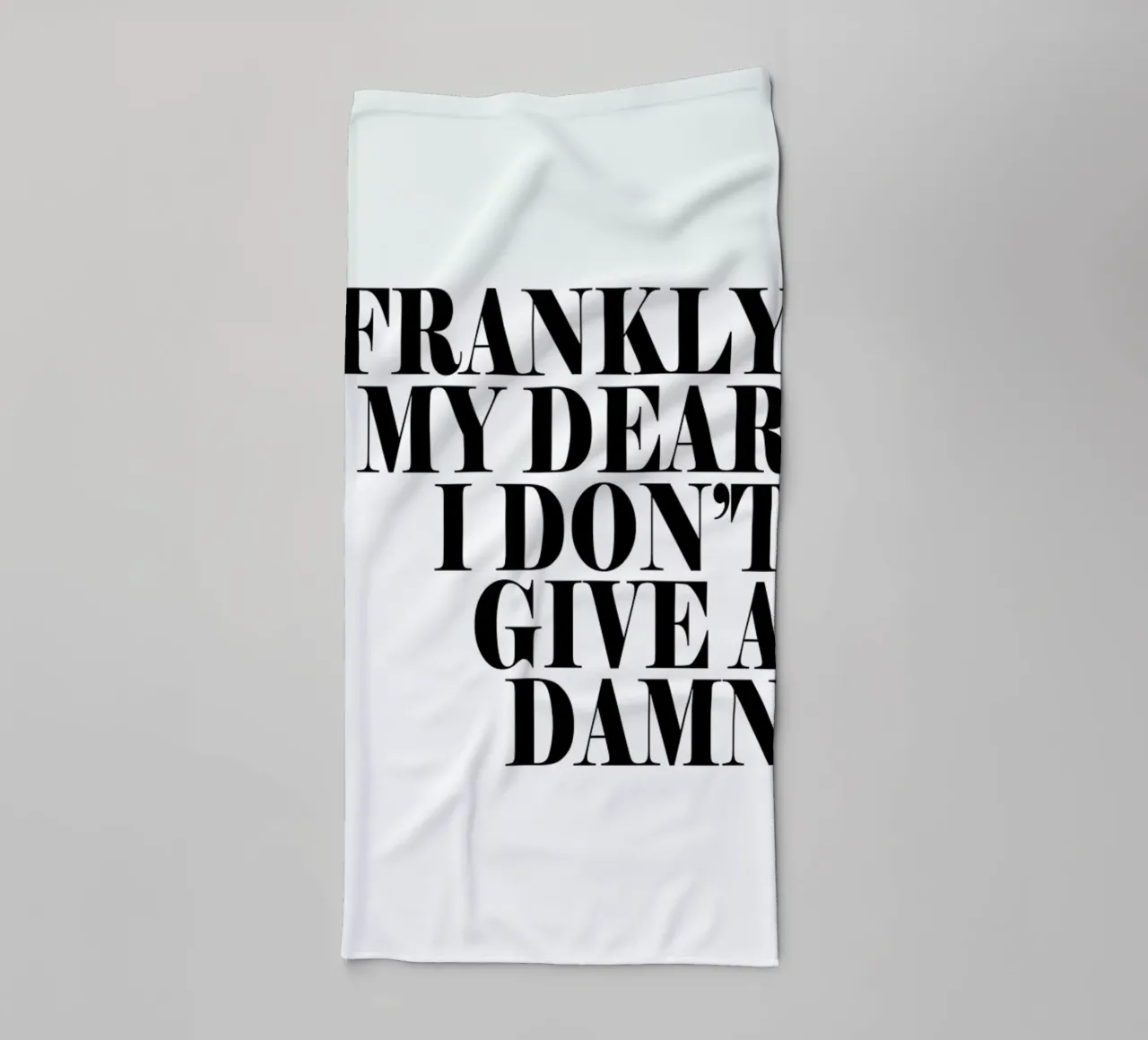 Frankly My Dear I Don’t Give A Damn towel by Honeymoon Hotel