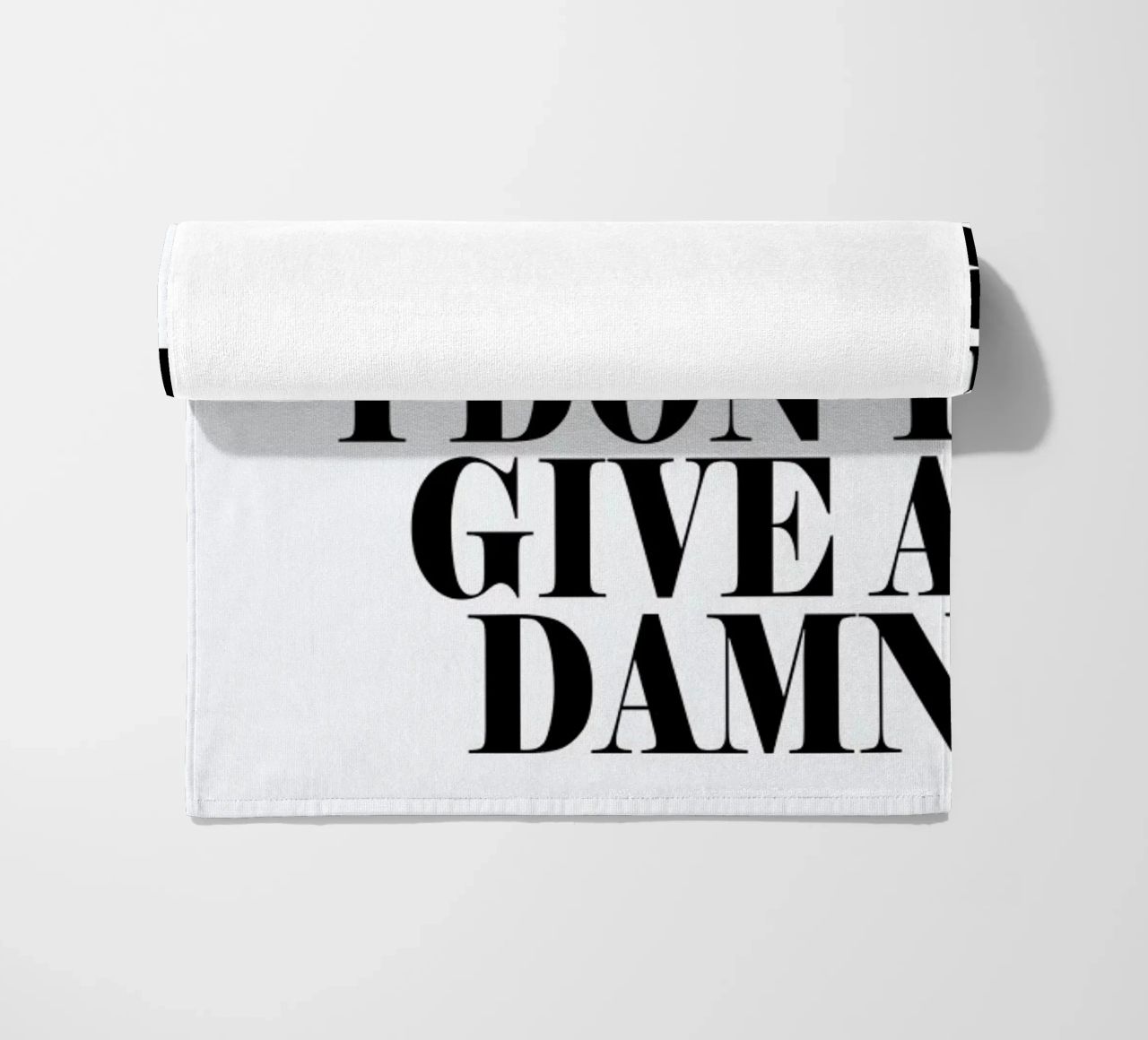 Frankly My Dear I Don’t Give A Damn beach towel by Honeymoon Hotel