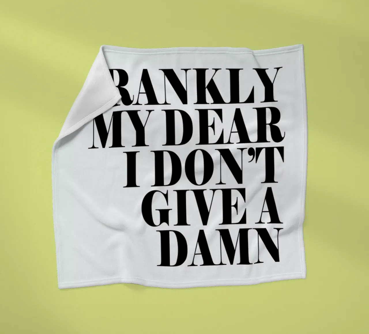 Frankly My Dear I Don’t Give A Damn coperta in pile da Honeymoon Hotel