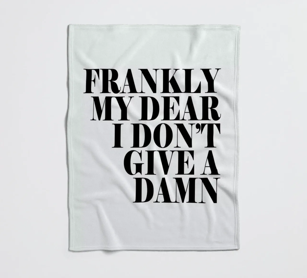 Frankly My Dear I Don’t Give A Damn coperta in pile da Honeymoon Hotel