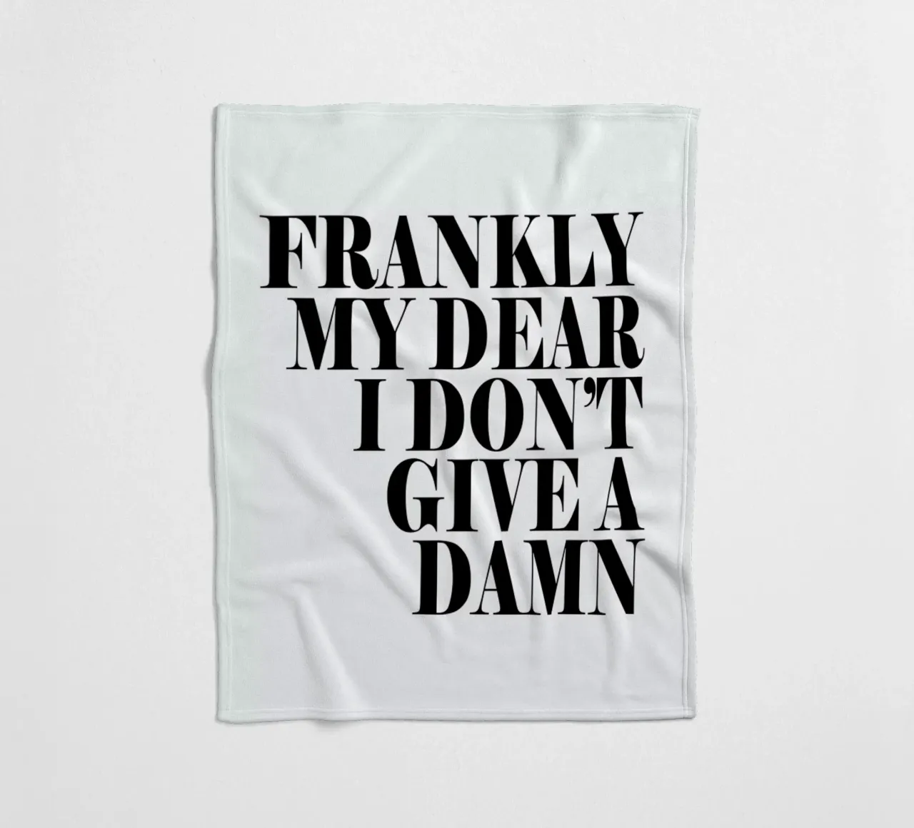 Frankly My Dear I Don’t Give A Damn coperta in pile da Honeymoon Hotel