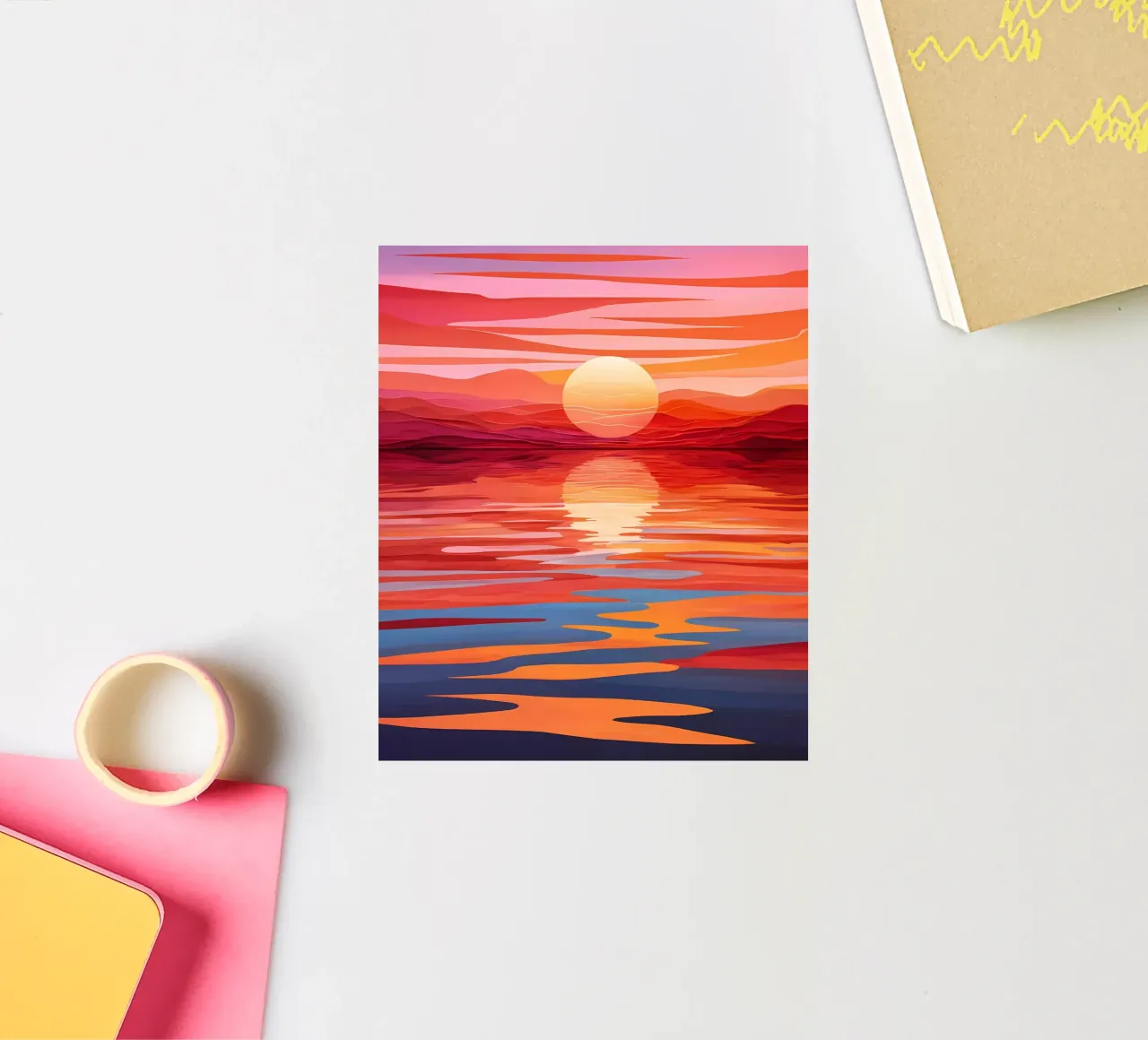 Golden Hour Reflections sticker by Artistic-shop