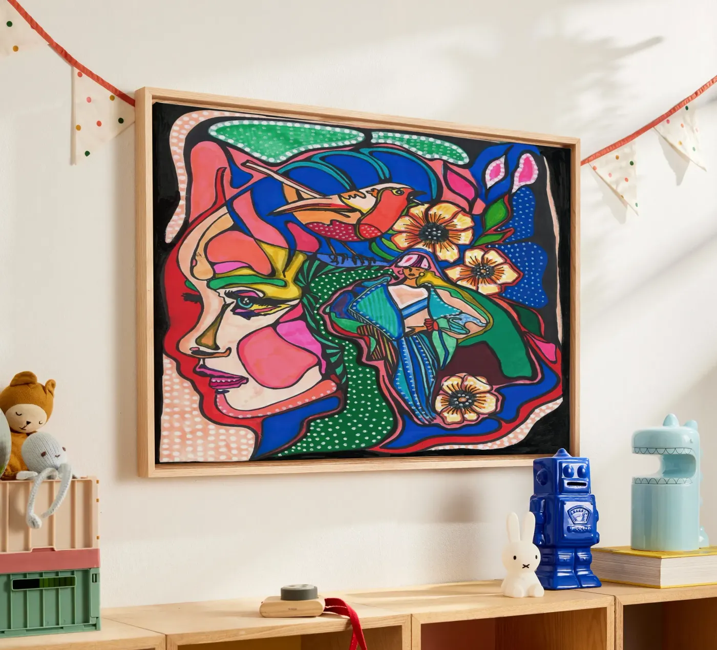 Floral Elements tela da Samuel Leonardo