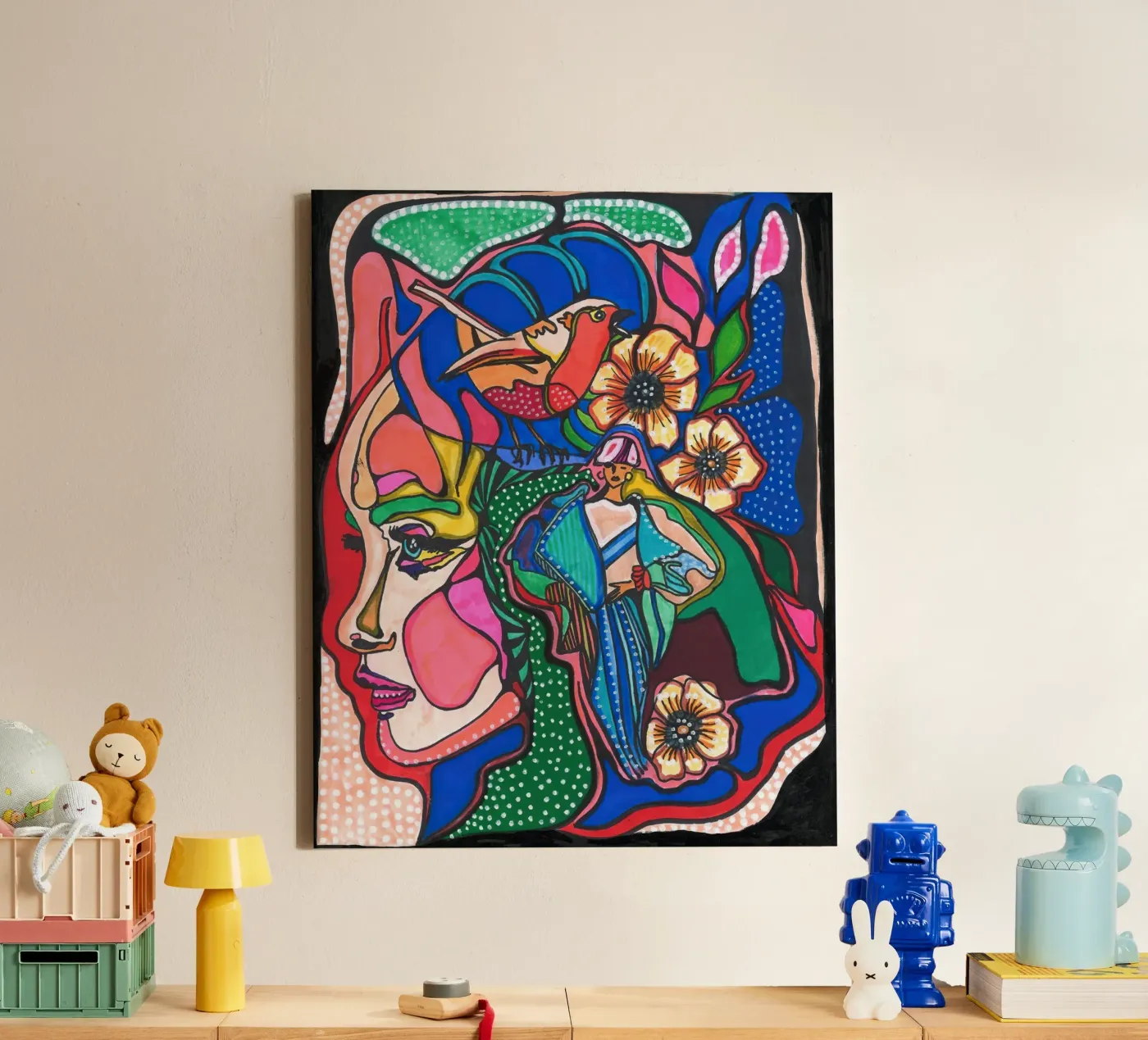 Floral Elements tela da Samuel Leonardo