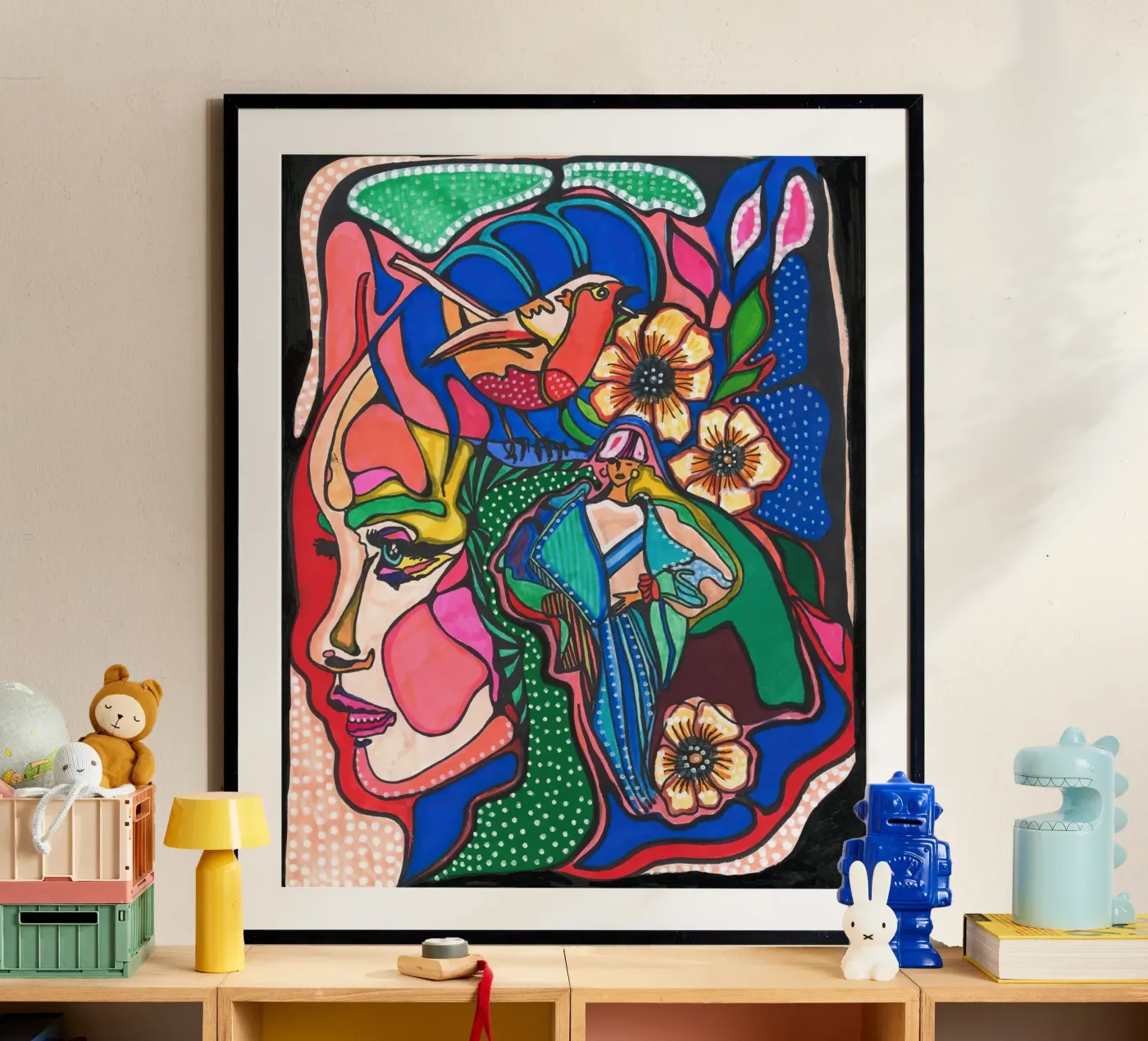 Floral Elements poster van Samuel Leonardo