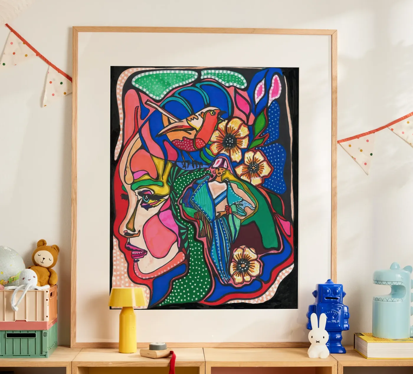 Floral Elements poster van Samuel Leonardo