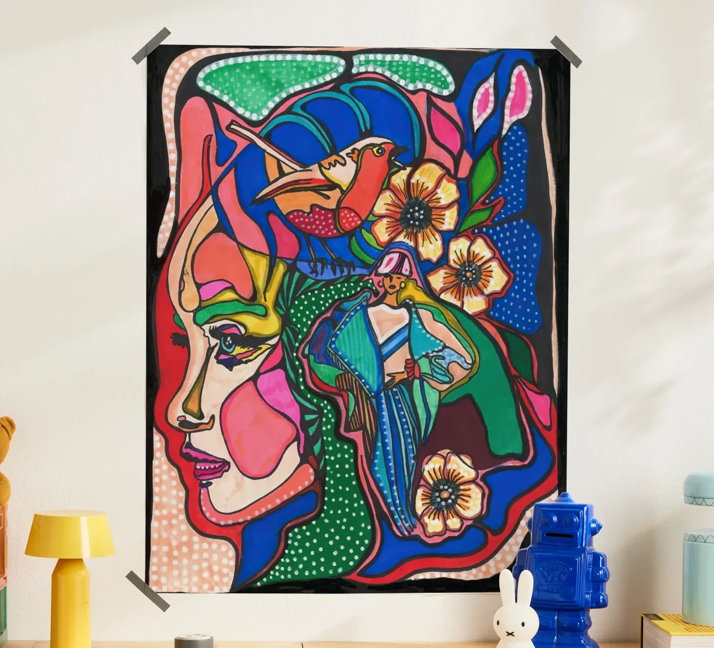 Floral Elements poster van Samuel Leonardo