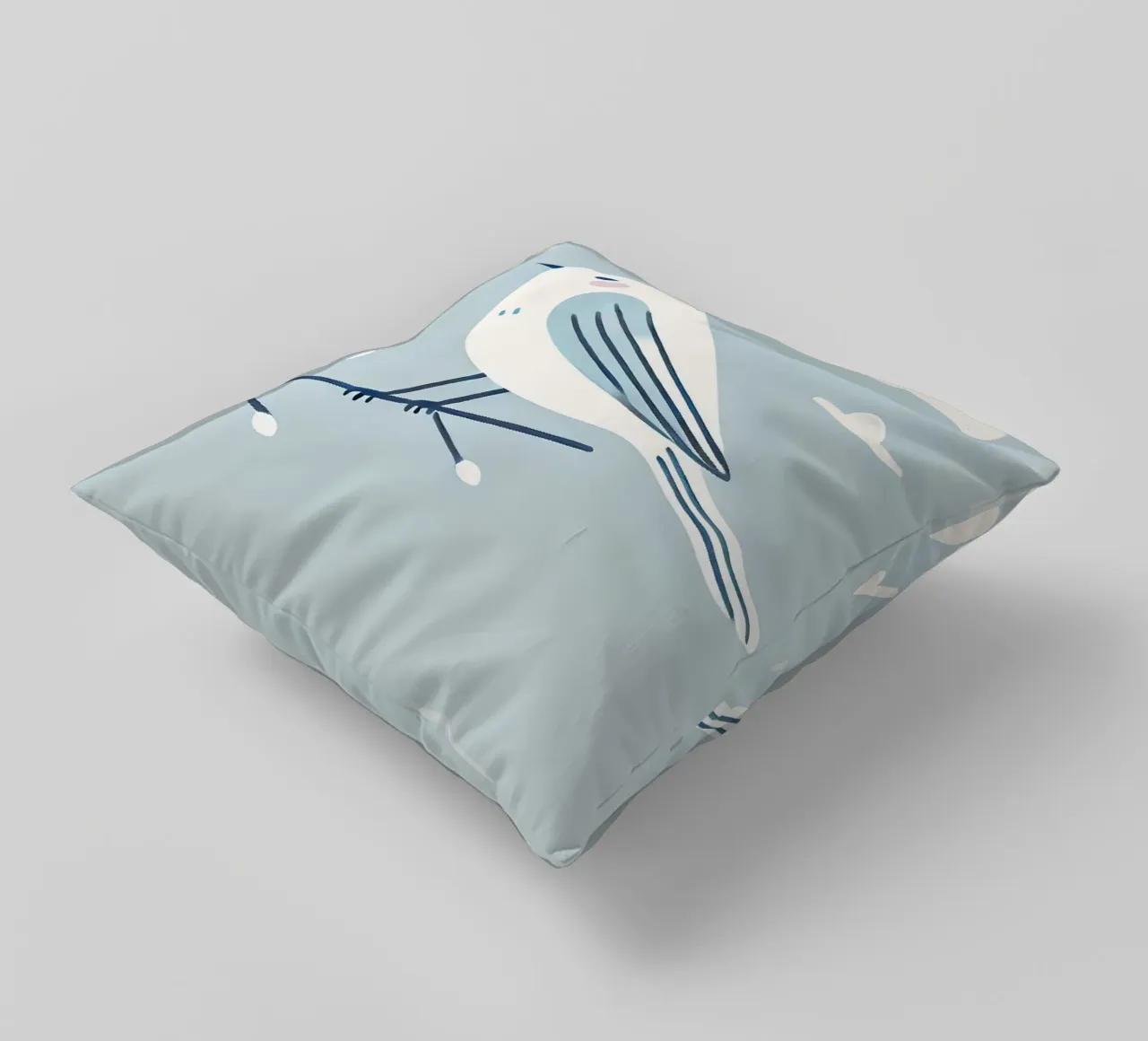 Singing dove decorative cushion by Alegria Fantasia