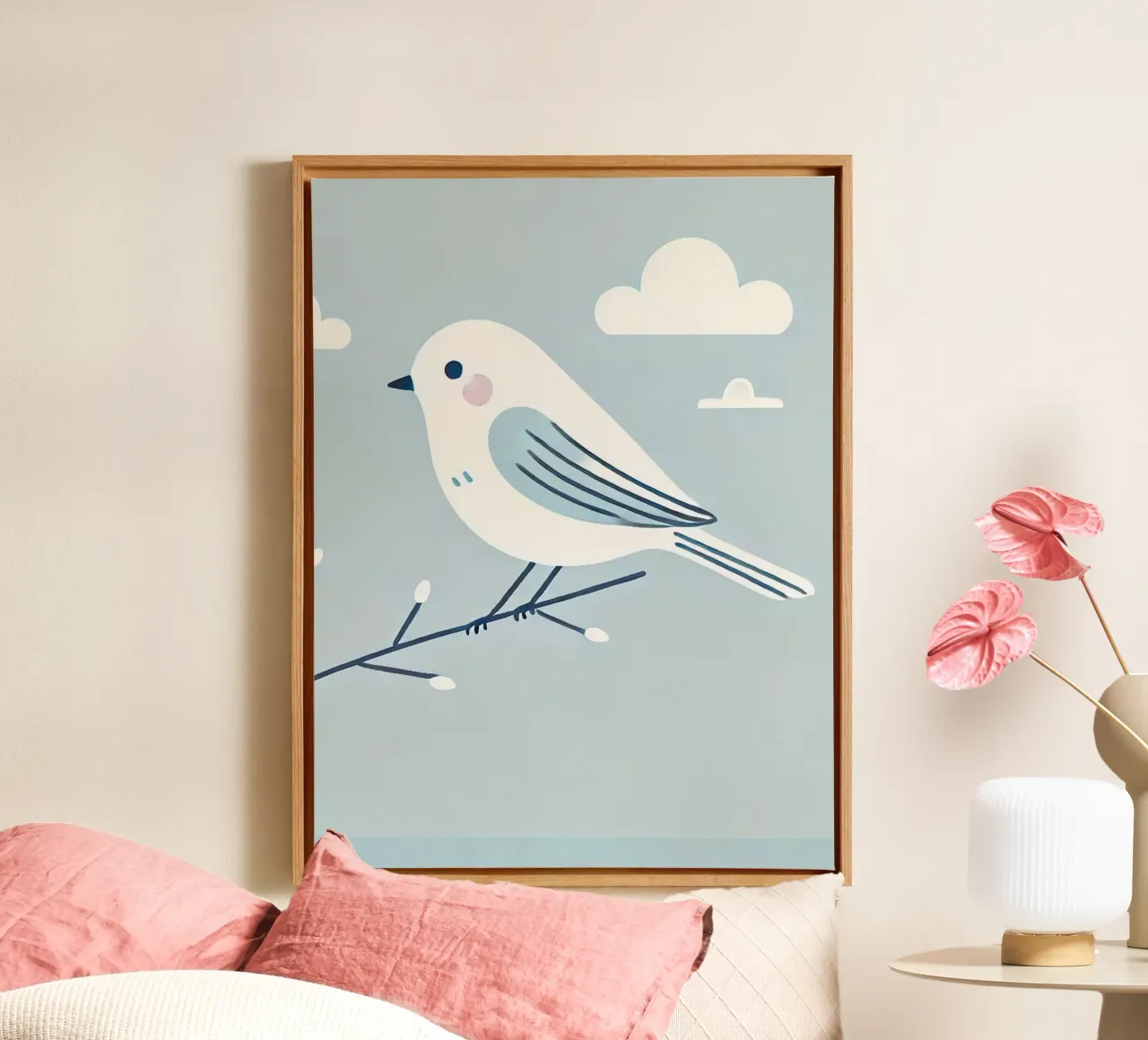 Singing dove canvas by Alegria Fantasia