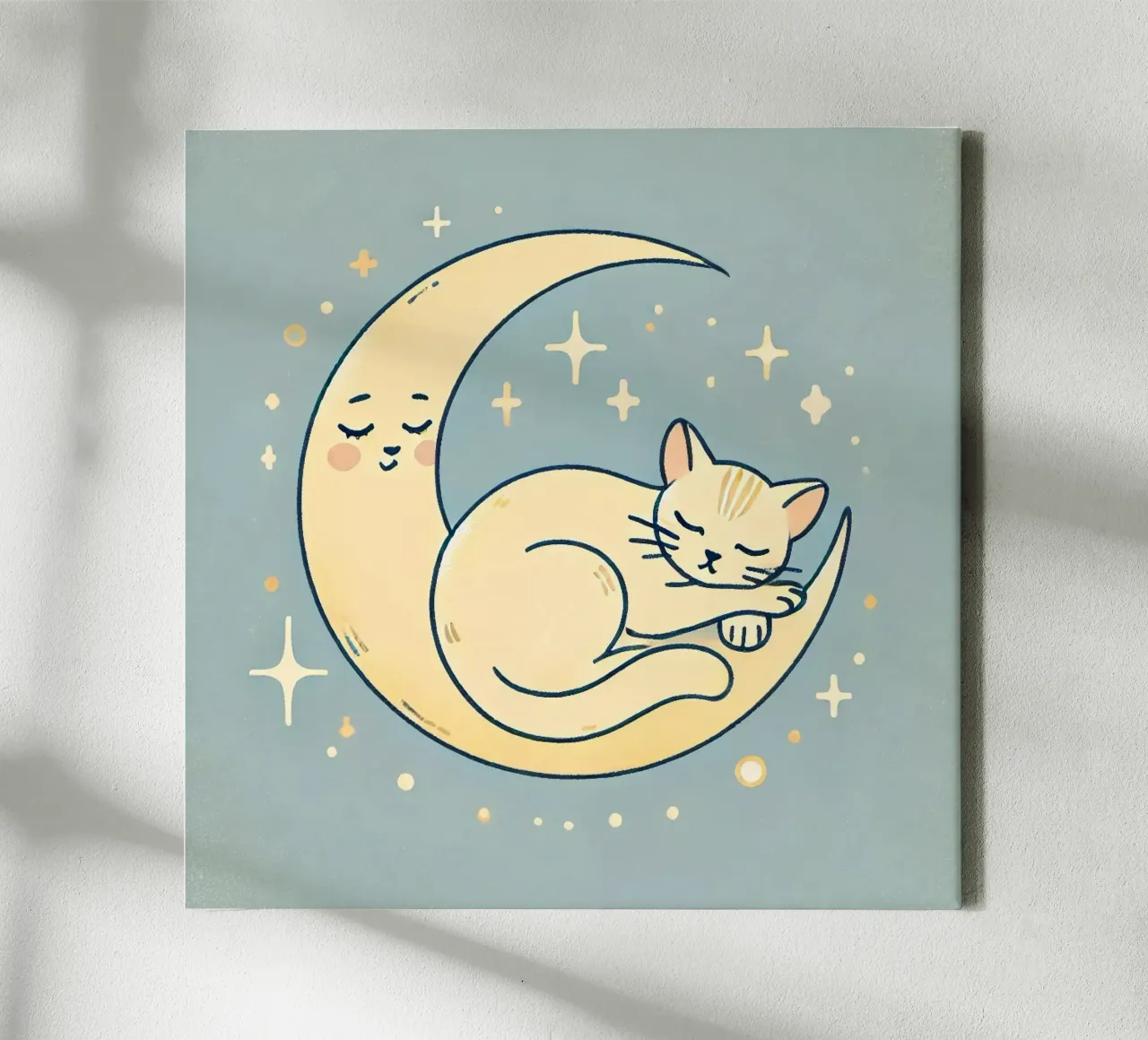 Sleeping cat canvas by Alegria Fantasia