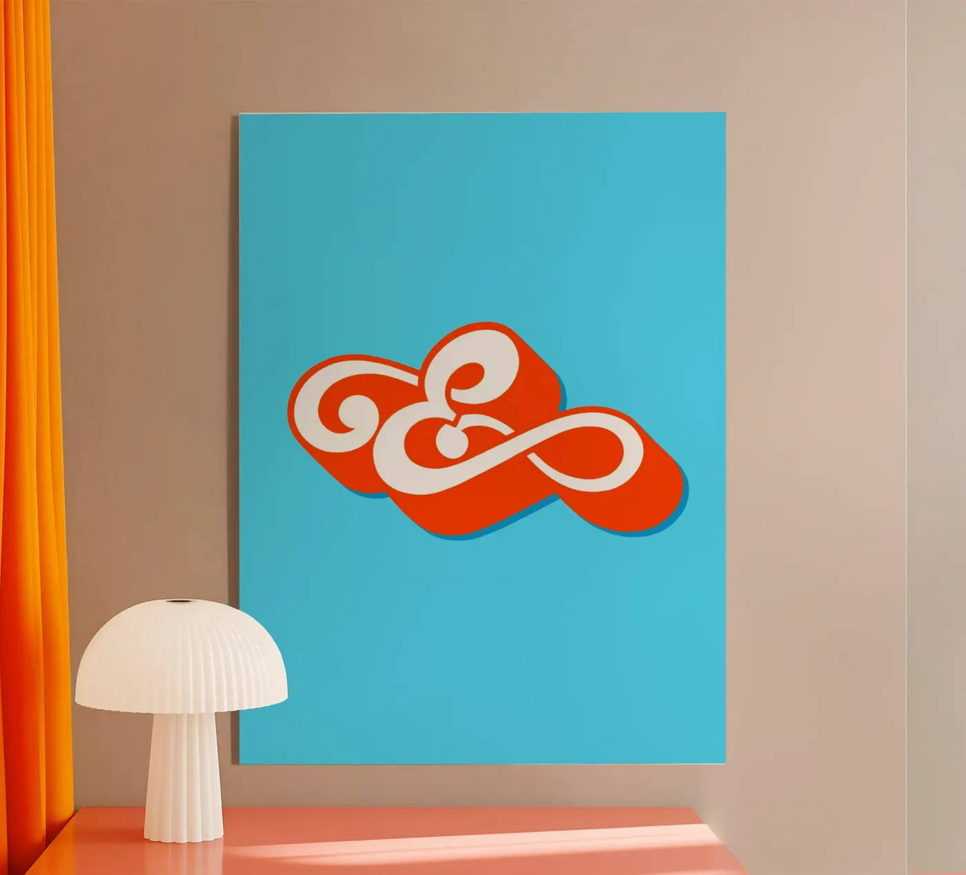 E orange plexiglass da Glettering