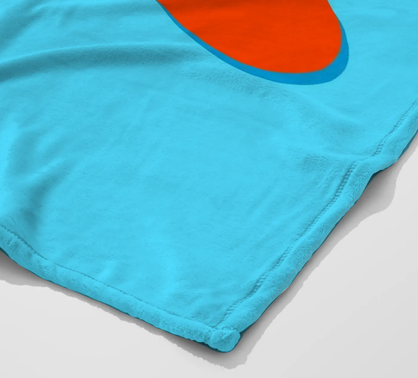 E orange fleecedeken van Glettering