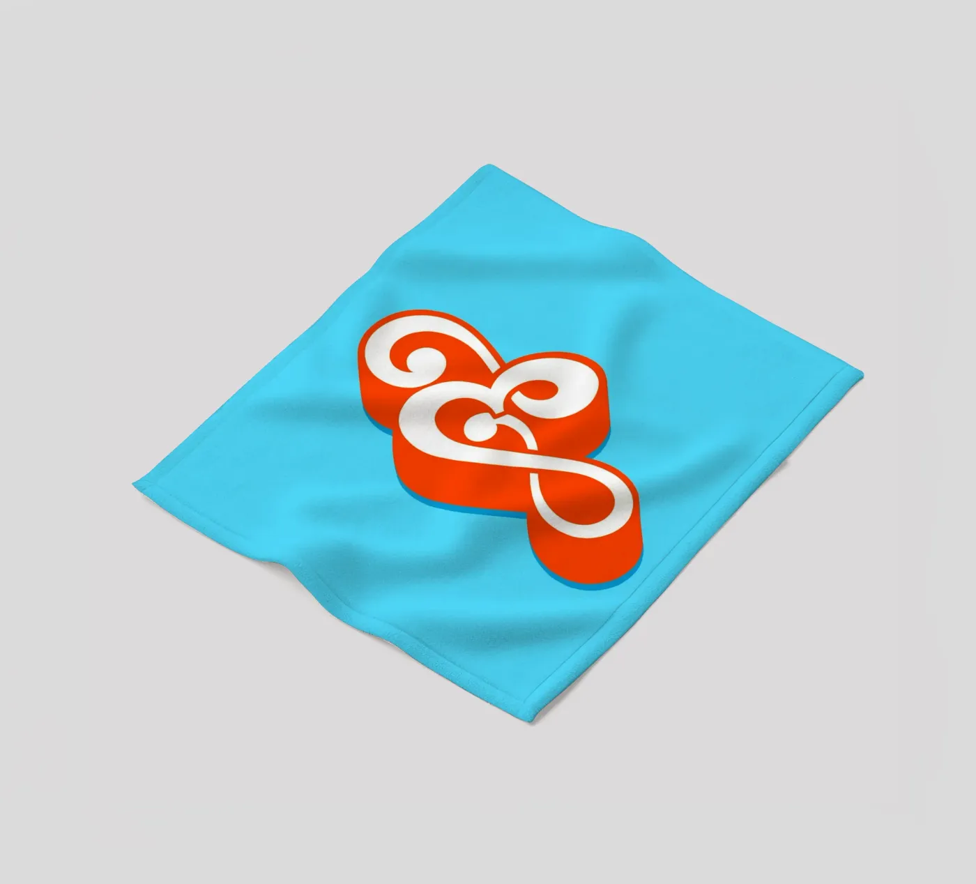 E orange fleecedeken van Glettering