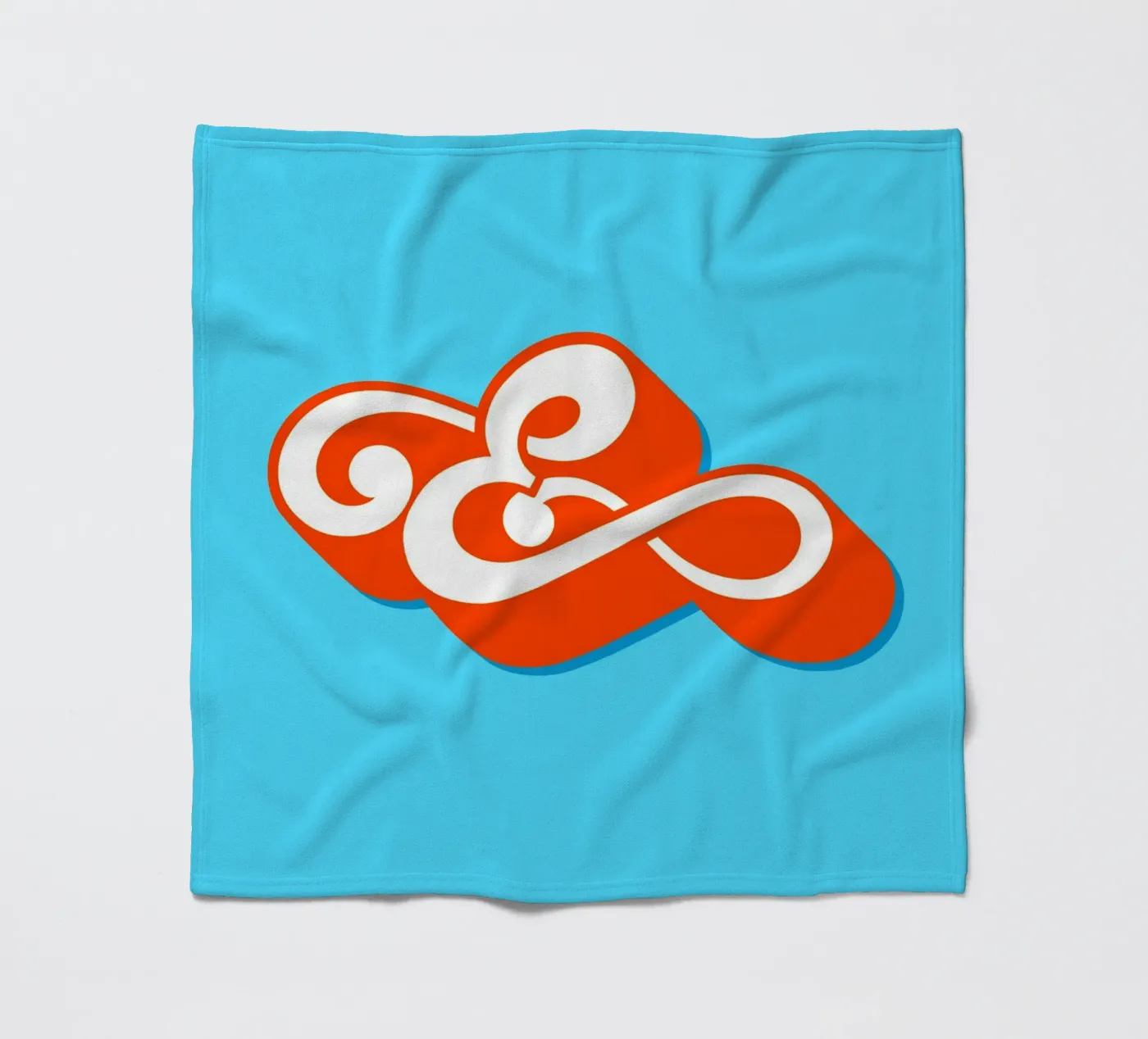 E orange fleecedeken van Glettering