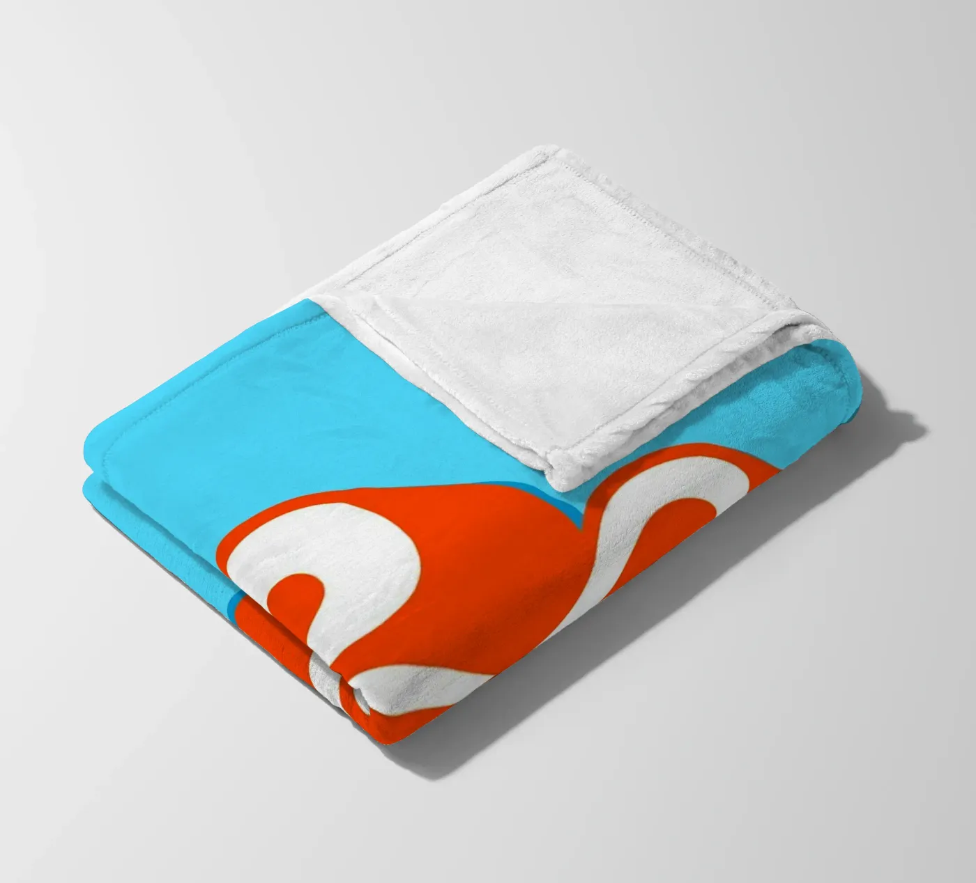 E orange fleecedeken van Glettering