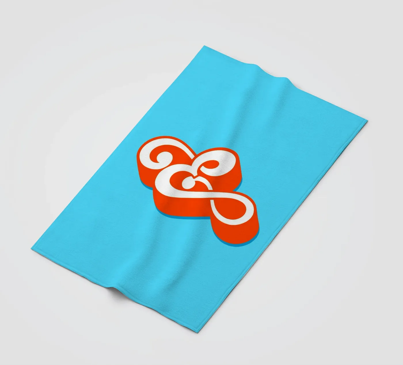 E orange fleecedeken van Glettering