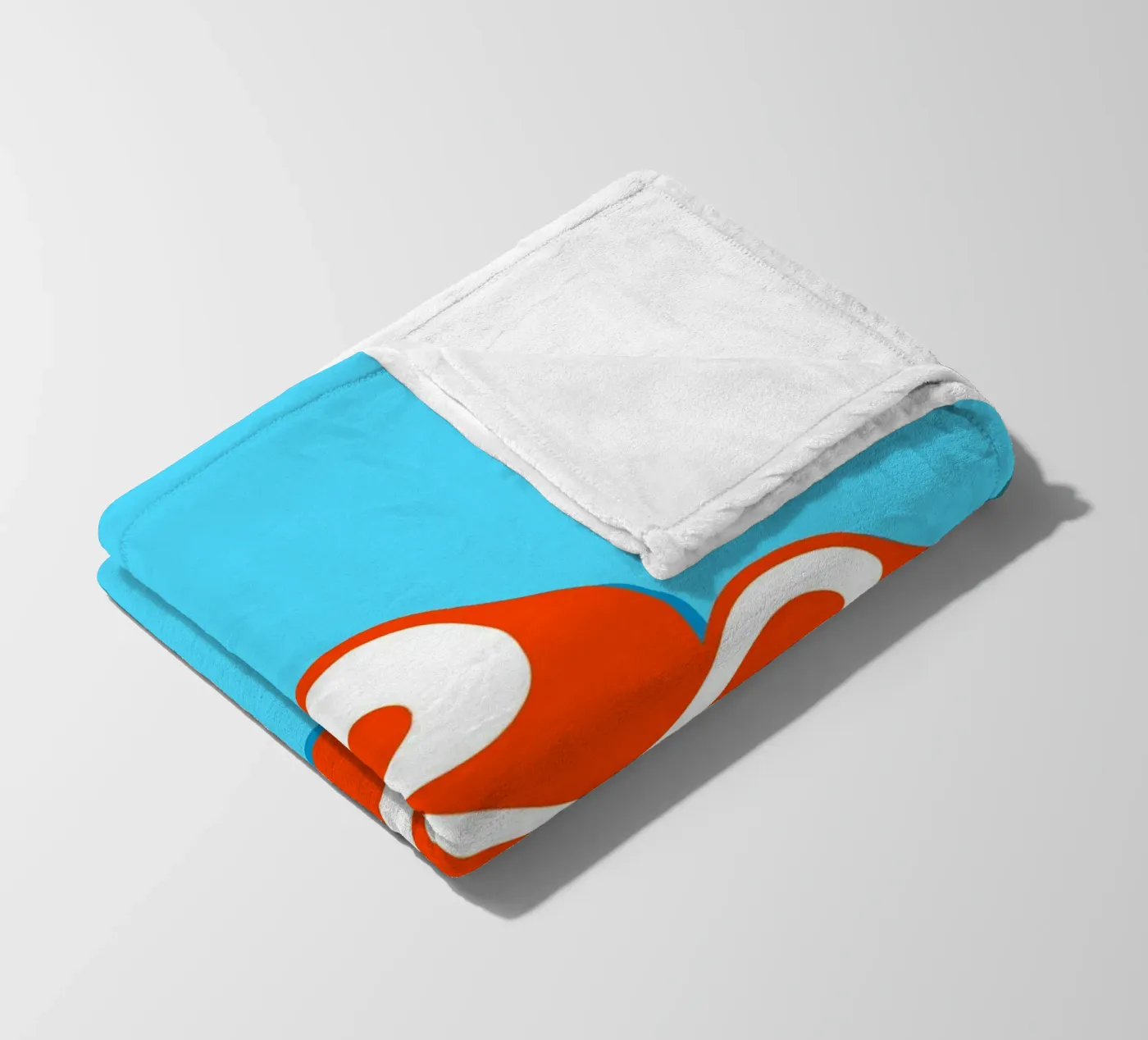 E orange fleecedeken van Glettering