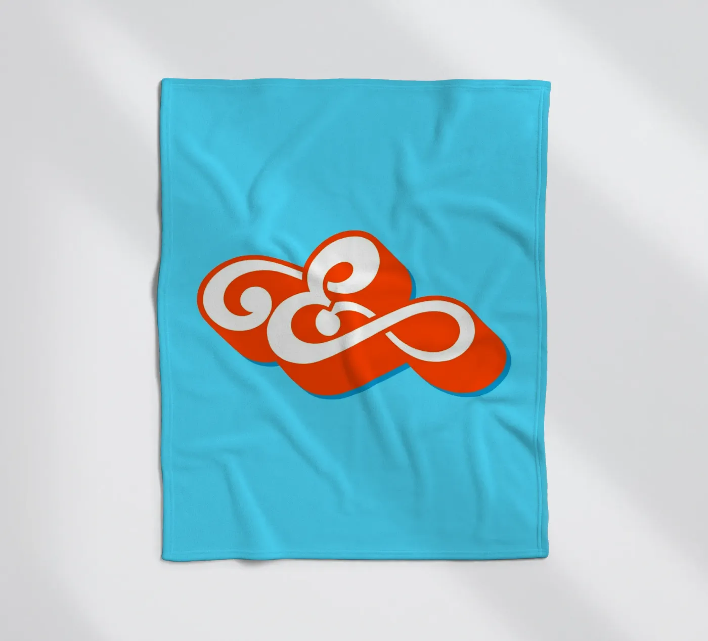 E orange fleecedeken van Glettering