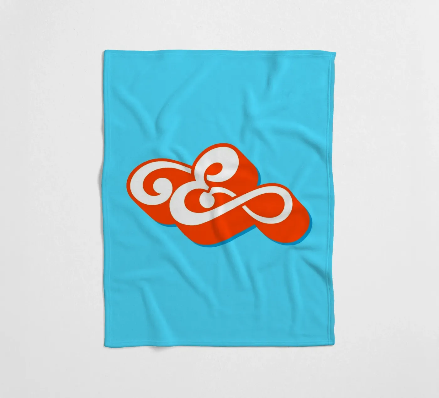 E orange fleecedeken van Glettering