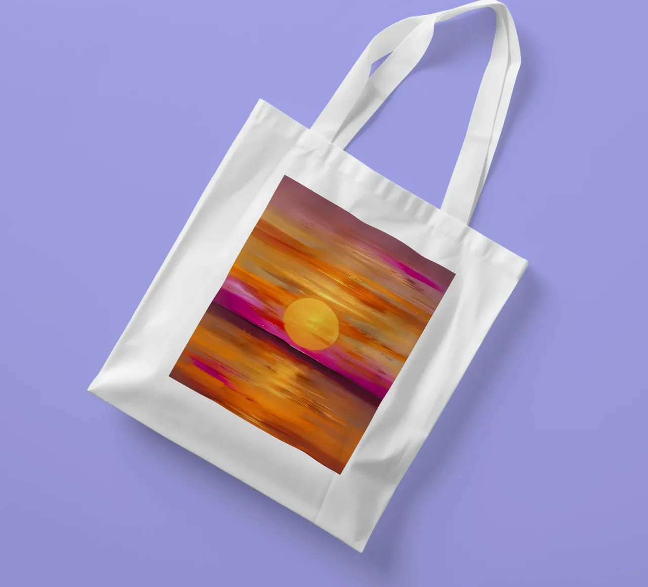 Gouden Uur Gloed jute draagtas van Artistic-shop