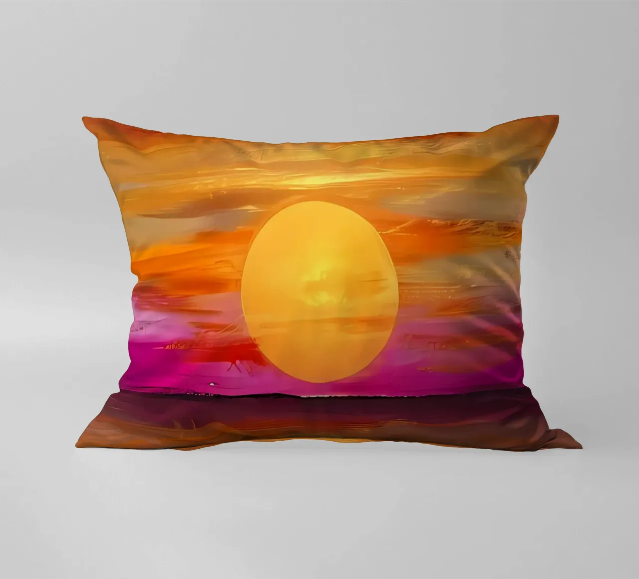 Golden Hour Glow decorative cushion by Artistic-shop