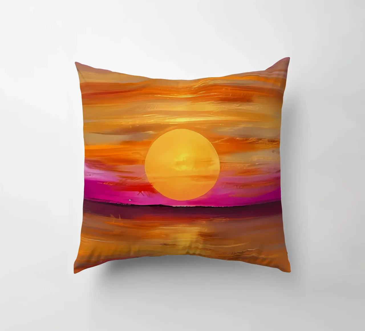 Golden Hour Glow decorative cushion by Artistic-shop