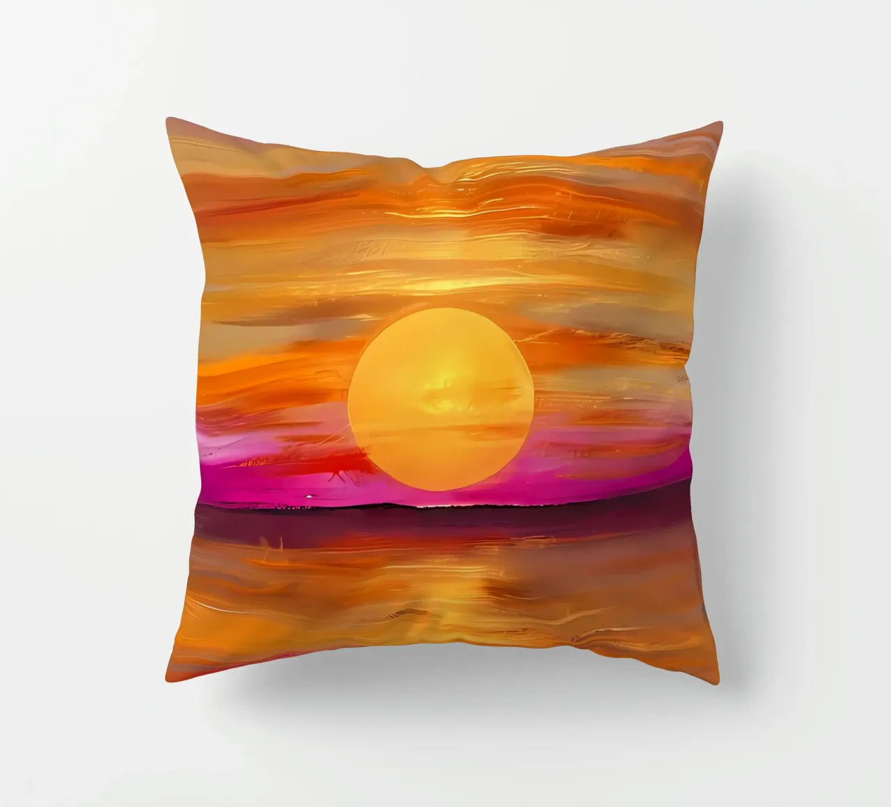 Golden Hour Glow decorative cushion by Artistic-shop