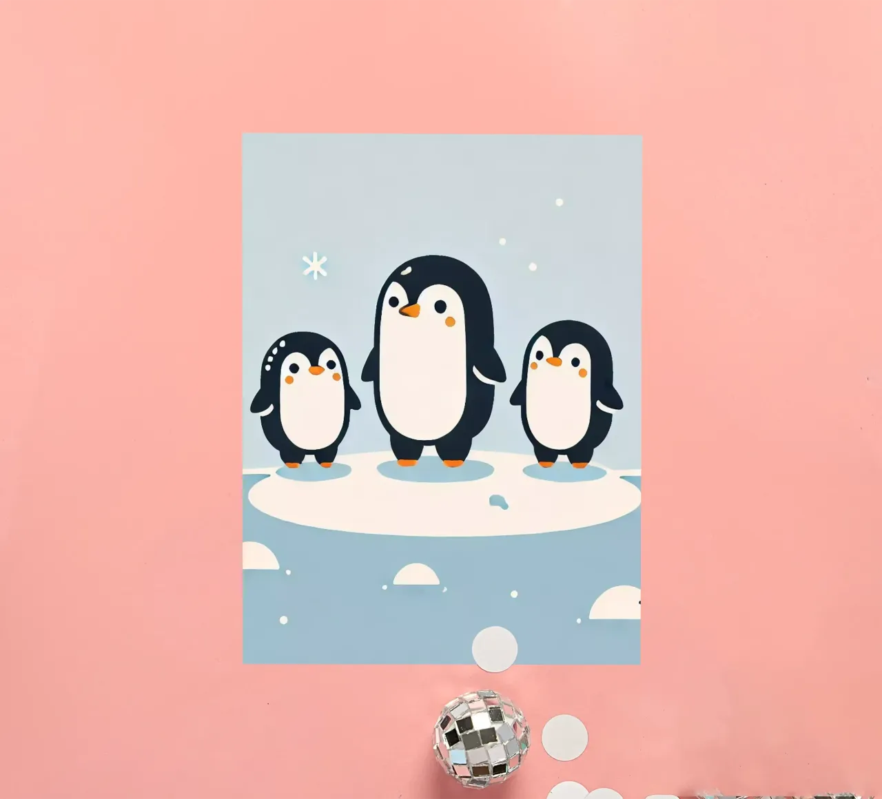 Pinguinfamilie sticker by Alegria Fantasia