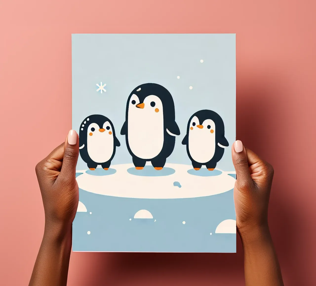 Pinguinfamilie sticker sheet by Alegria Fantasia