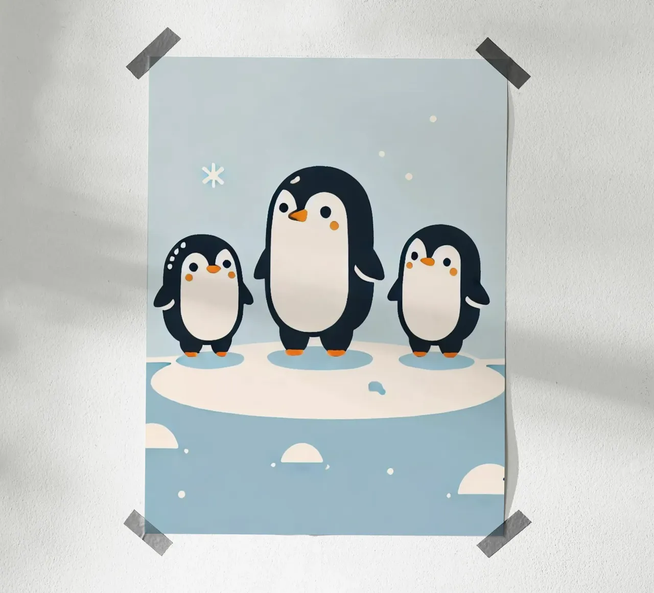 Pinguinfamilie poster by Alegria Fantasia