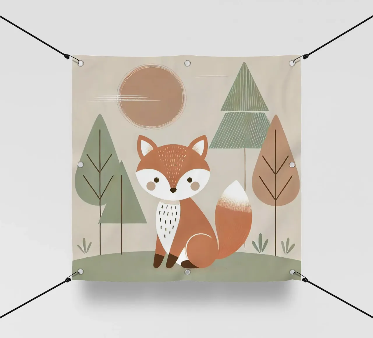 Fuchs im Wald telo in pvc da Alegria Fantasia