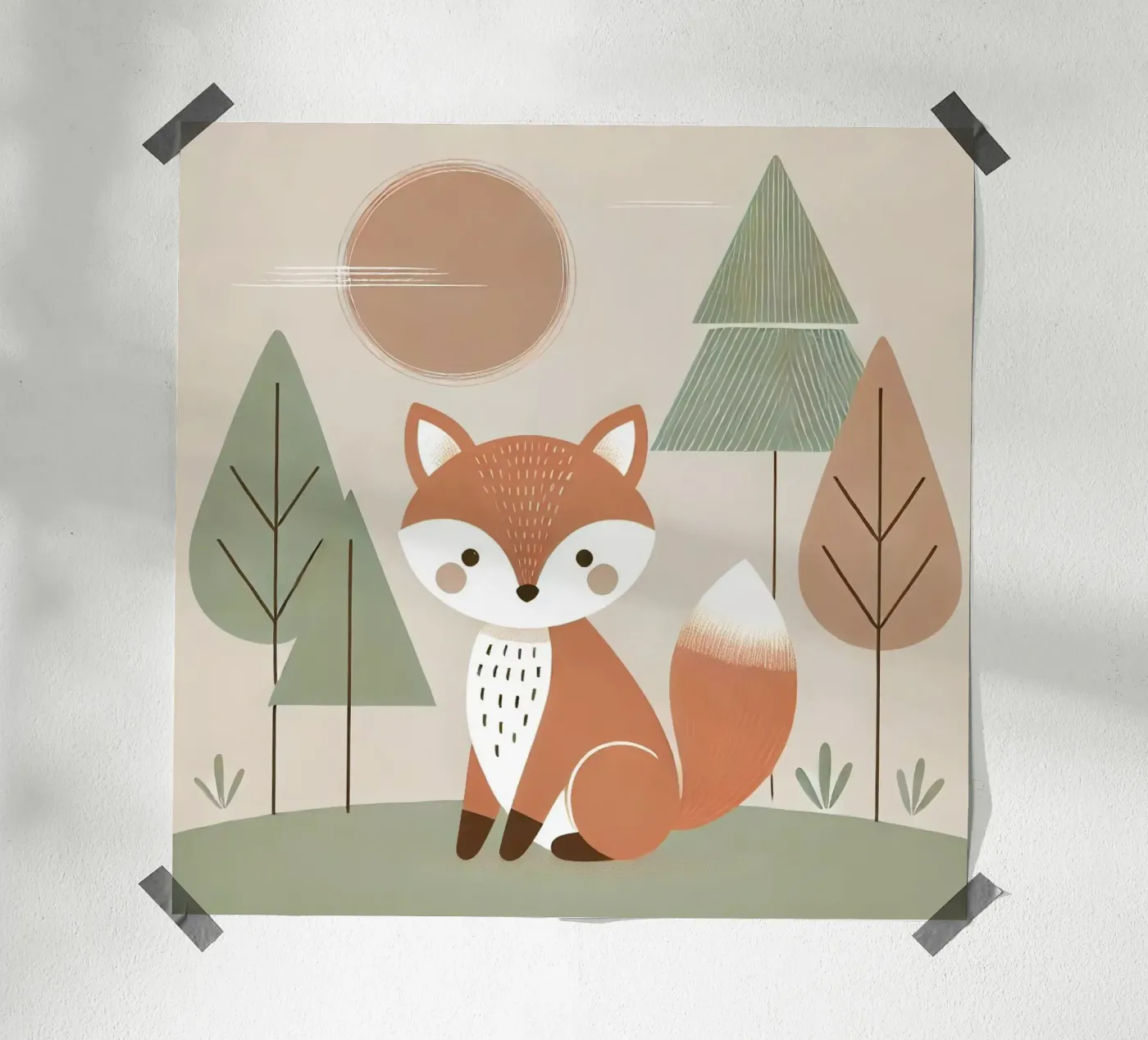 Fuchs im Wald poster by Alegria Fantasia