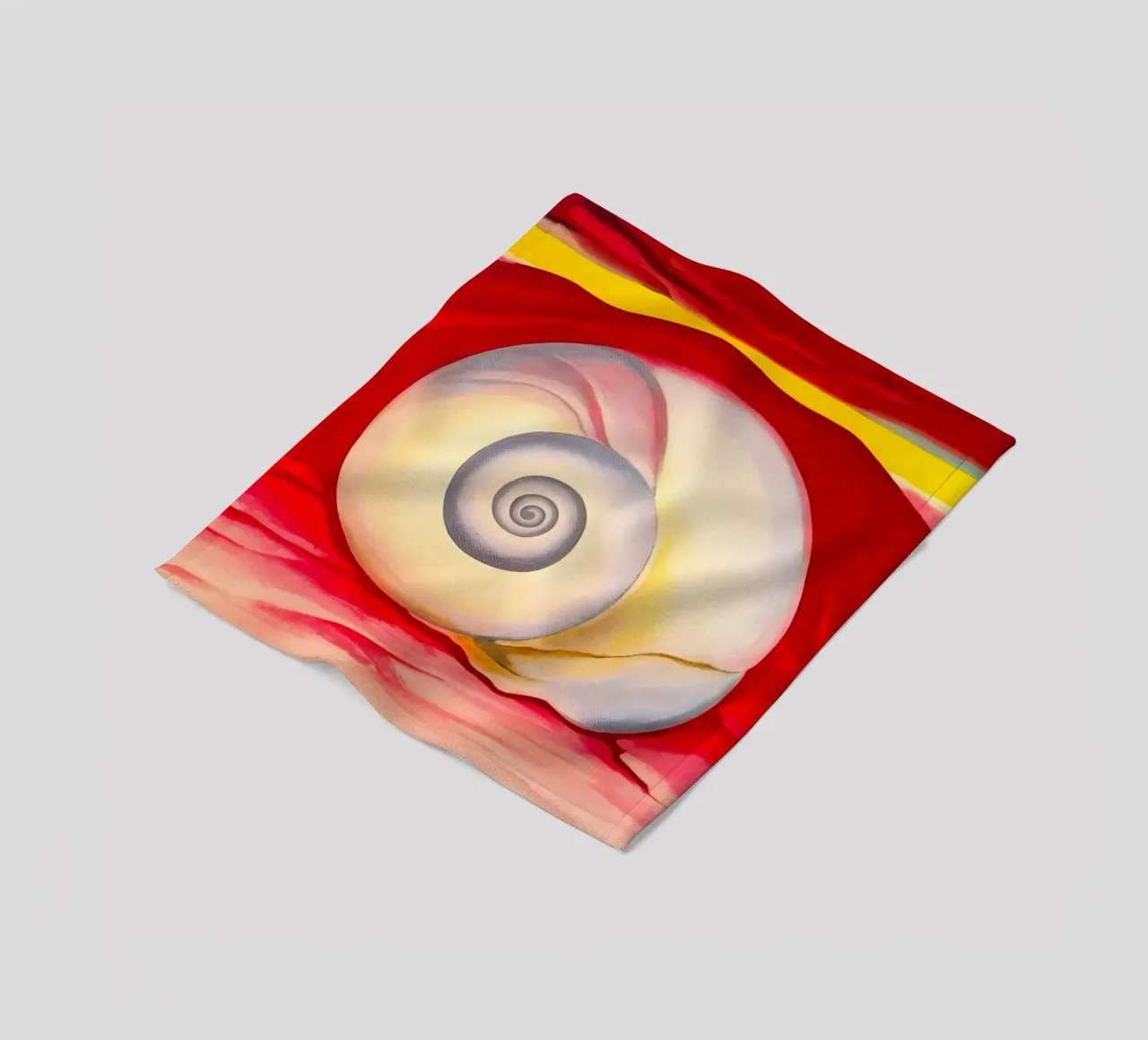 Georgia O'Keeffe - Collina rossa e conchiglia bianca, 1938 coperta in pile da Kinsley