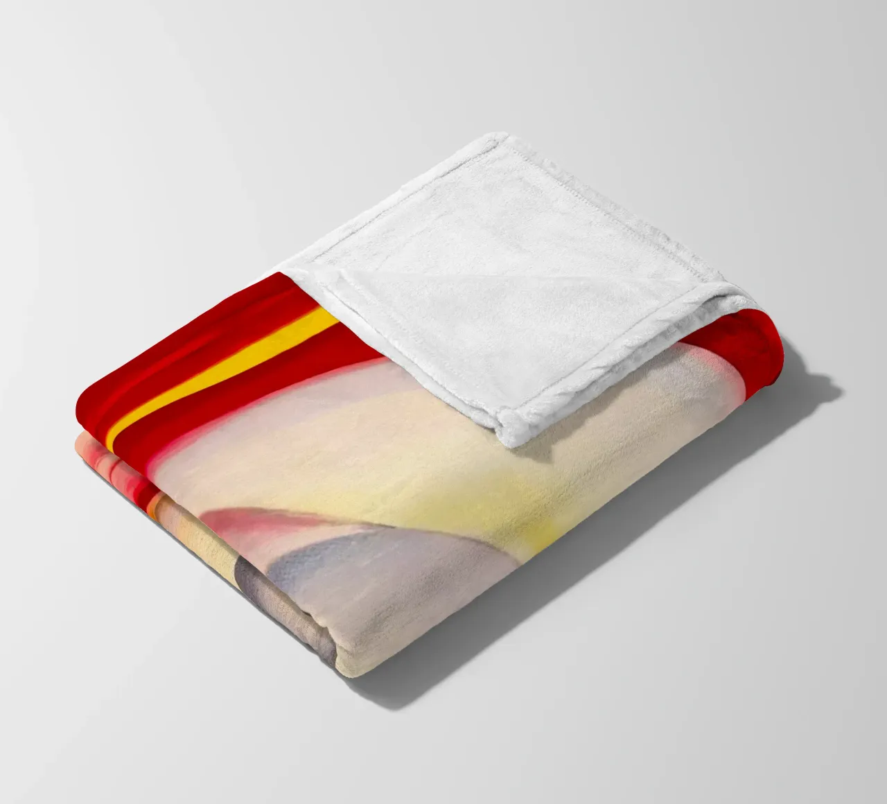Georgia O'Keeffe - Collina rossa e conchiglia bianca, 1938 coperta in pile da Kinsley
