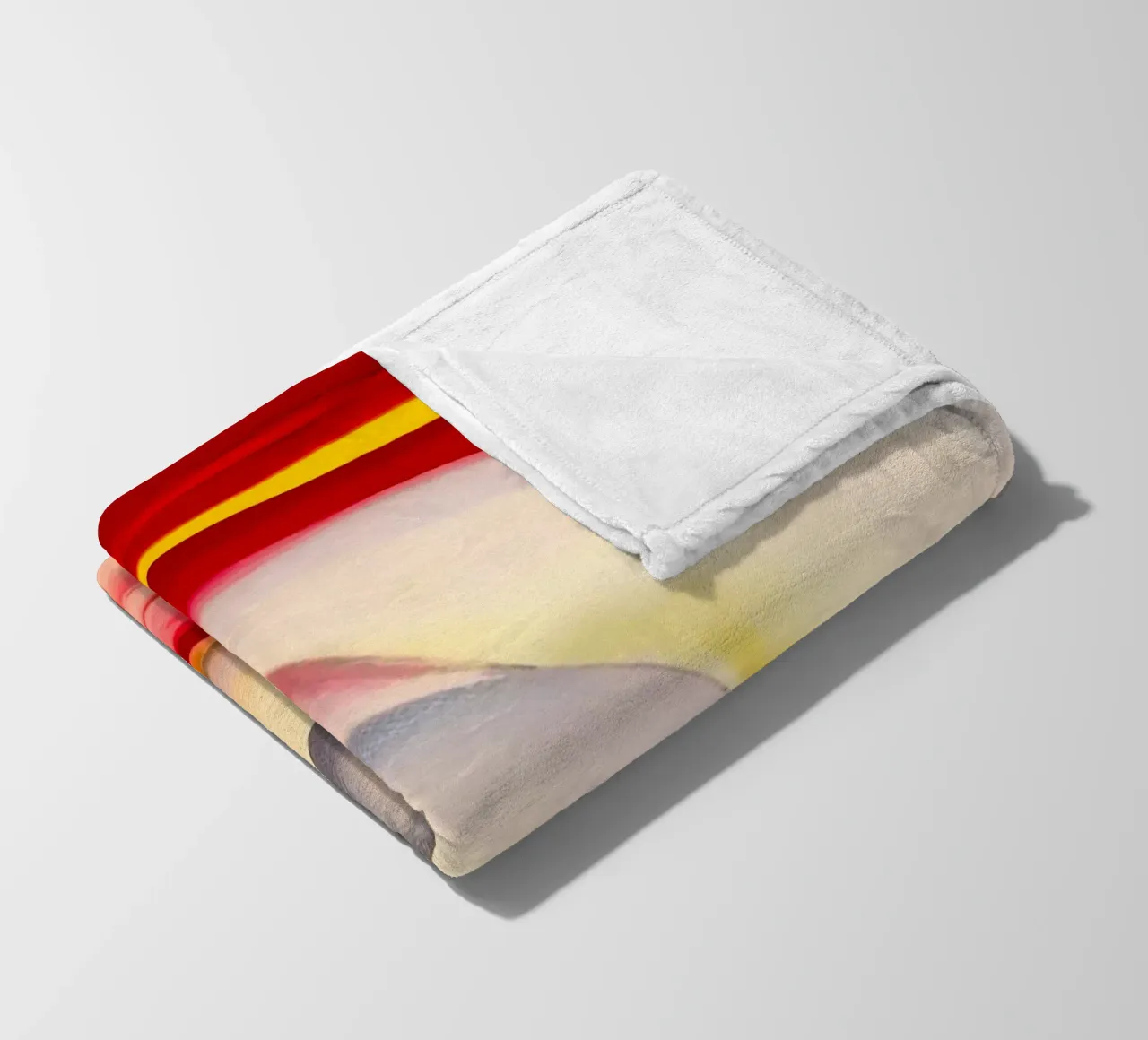 Georgia O'Keeffe - Collina rossa e conchiglia bianca, 1938 coperta in pile da Kinsley