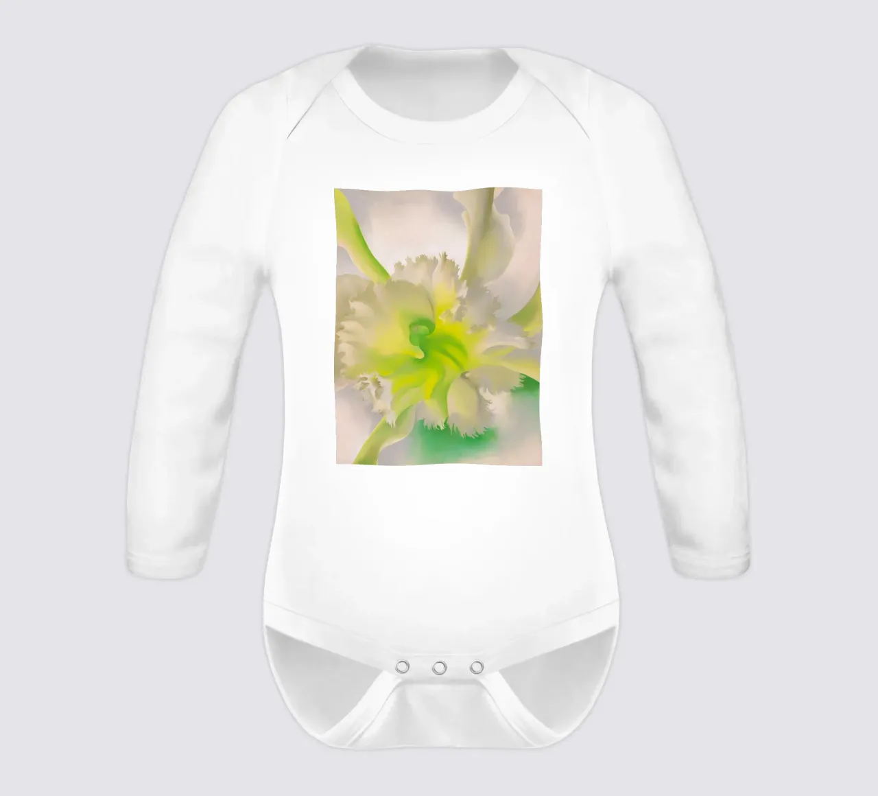 Georgia O'Keeffe - Eine Orchidee, 1941 Langarm Babybody von Kinsley