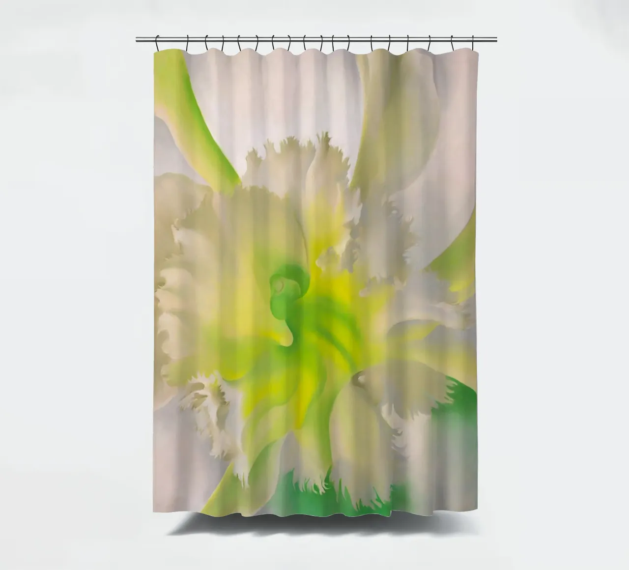 Georgia O'Keeffe - Una orquídea, 1941 cortina de baño de Kinsley