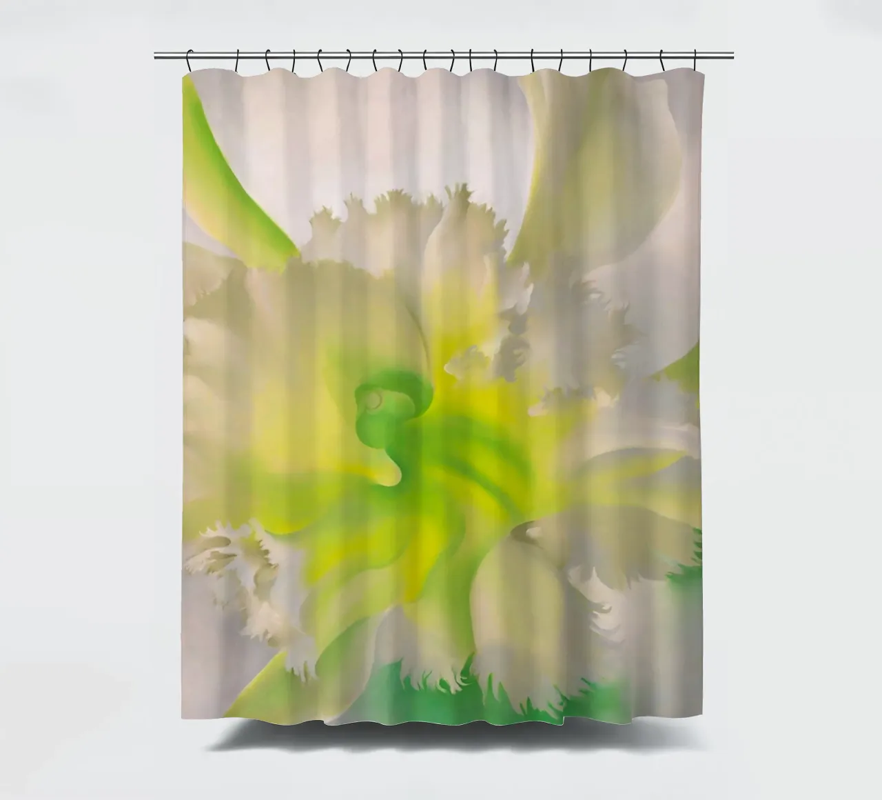 Georgia O'Keeffe - Una orquídea, 1941 cortina de baño de Kinsley