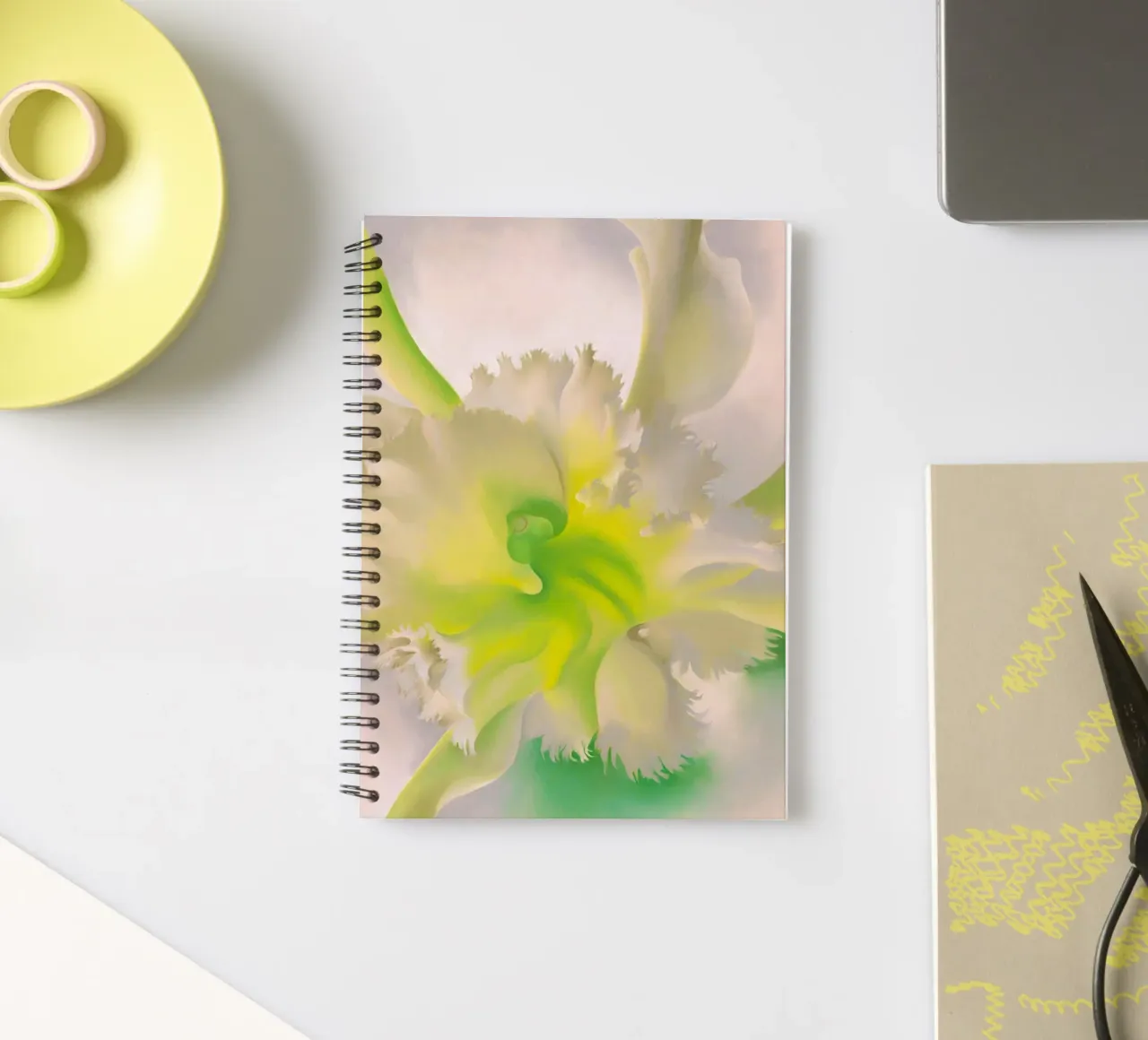 Georgia O'Keeffe - An Orchid, 1941 spiral notebook by Kinsley