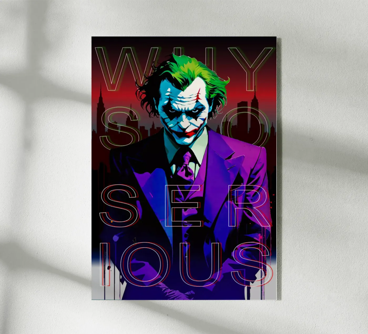 Why So Serious? acryl van Eni Brandon