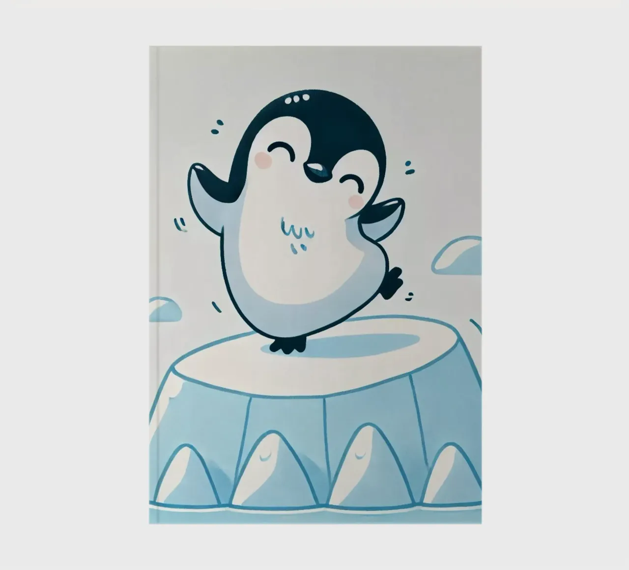 Dancing penguin notebook by Alegria Fantasia