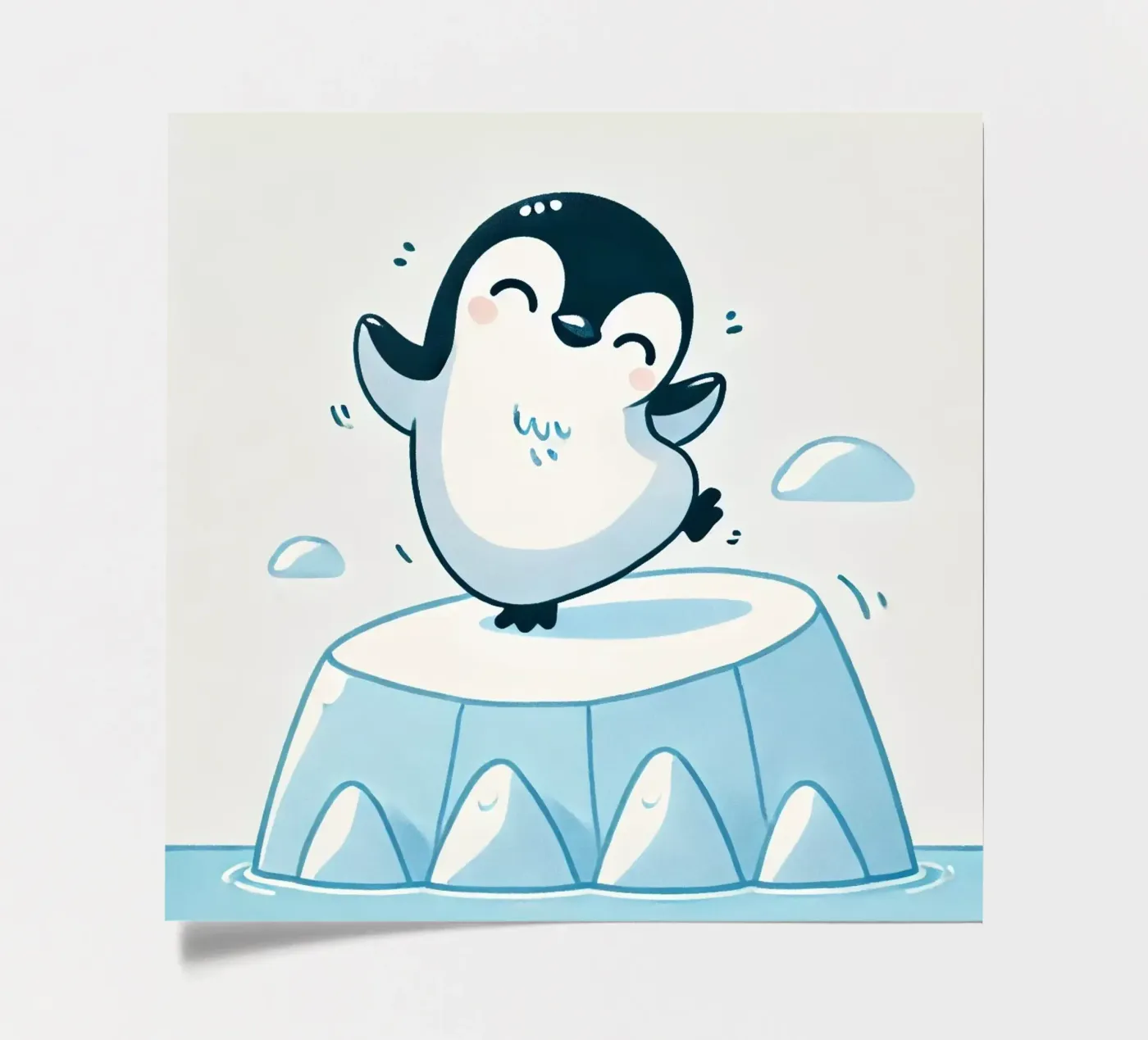 Dancing penguin sticker sheet by Alegria Fantasia