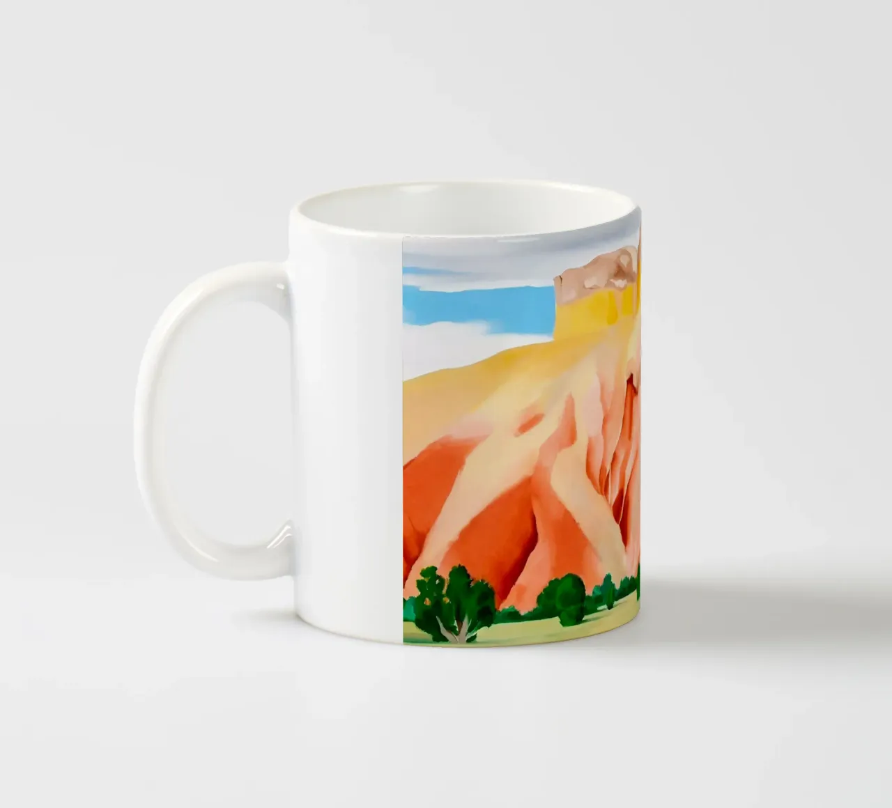 Georgia O'Keeffe - Il mio cortile, 1937 tazza in ceramica da Kinsley