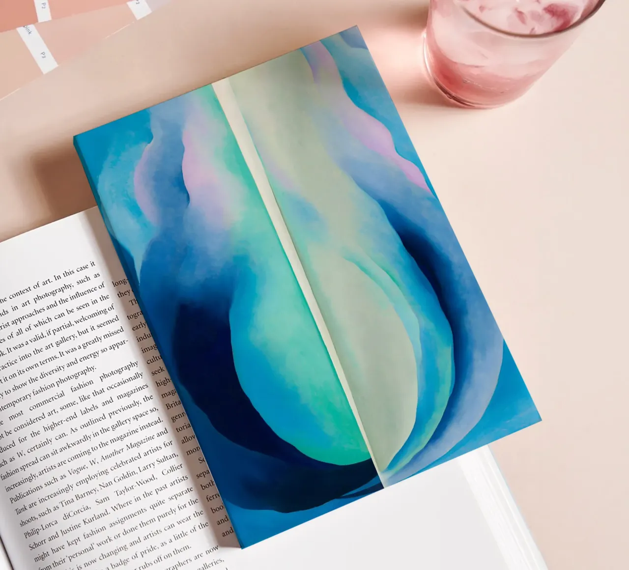 Georgia O'Keeffe - Abstraction Blue notebook by Kinsley
